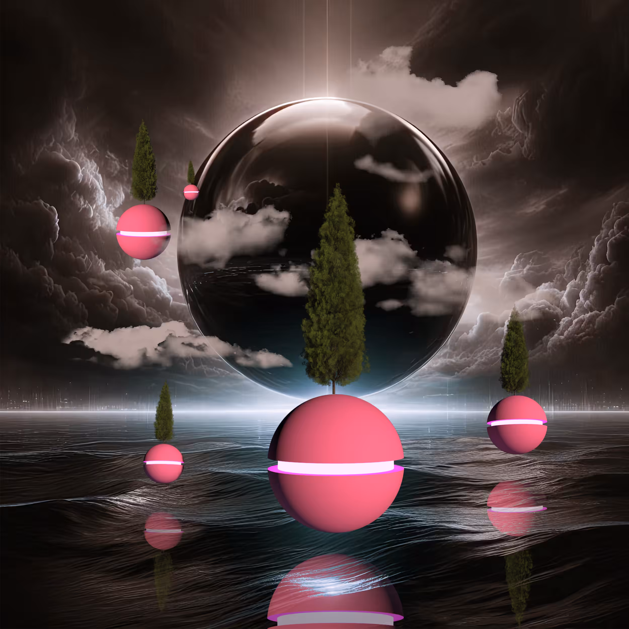 The pink planets.