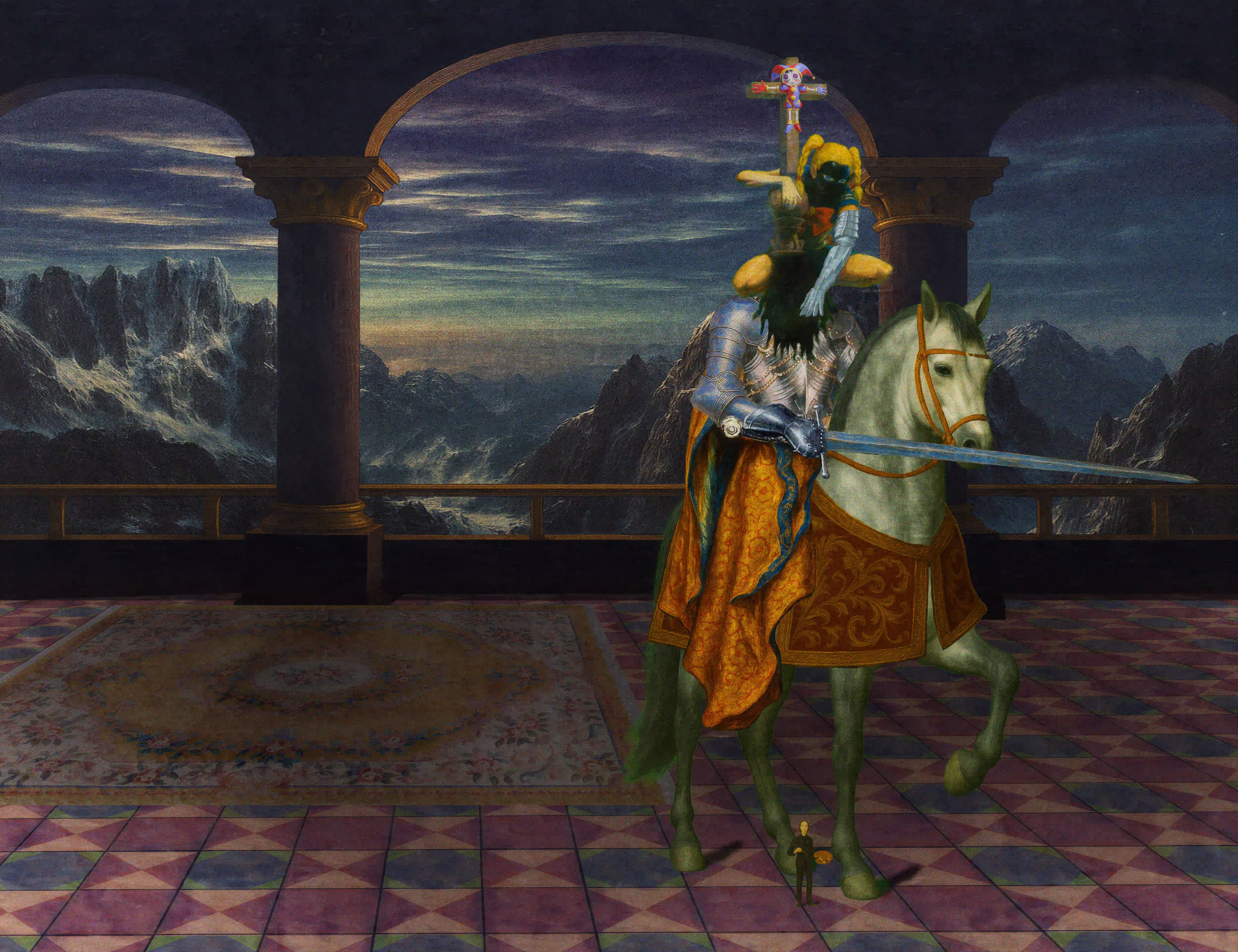 The Pilgrim’s Living Room Crucifixion; Mona Lisa Hyper-Gamble #164