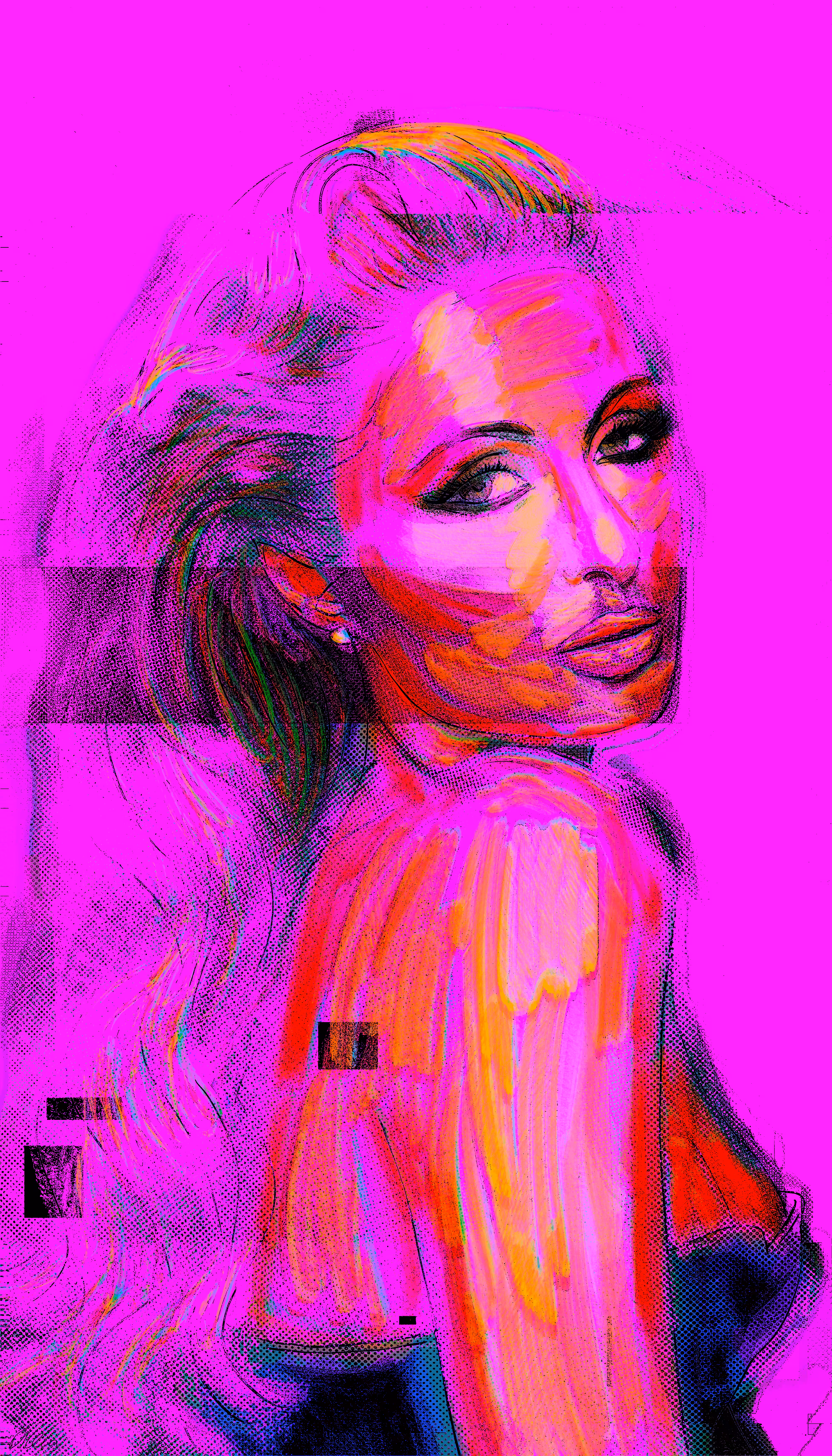 Portrait of Paris with Effects