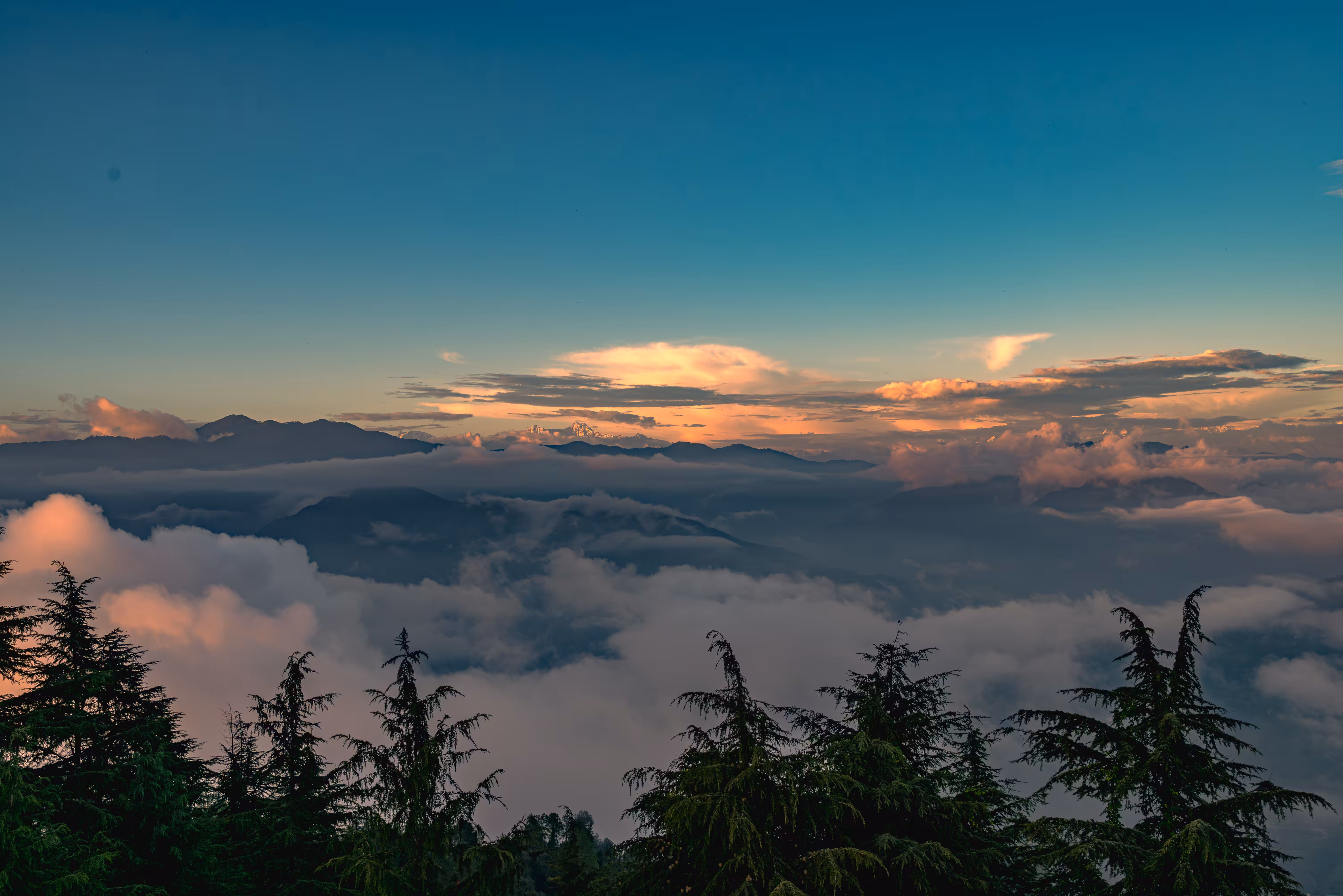 Twilight Over Peaks