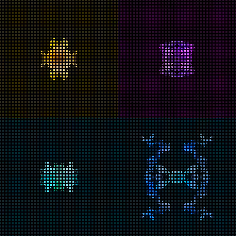 Dither Creatures 2x2 #66