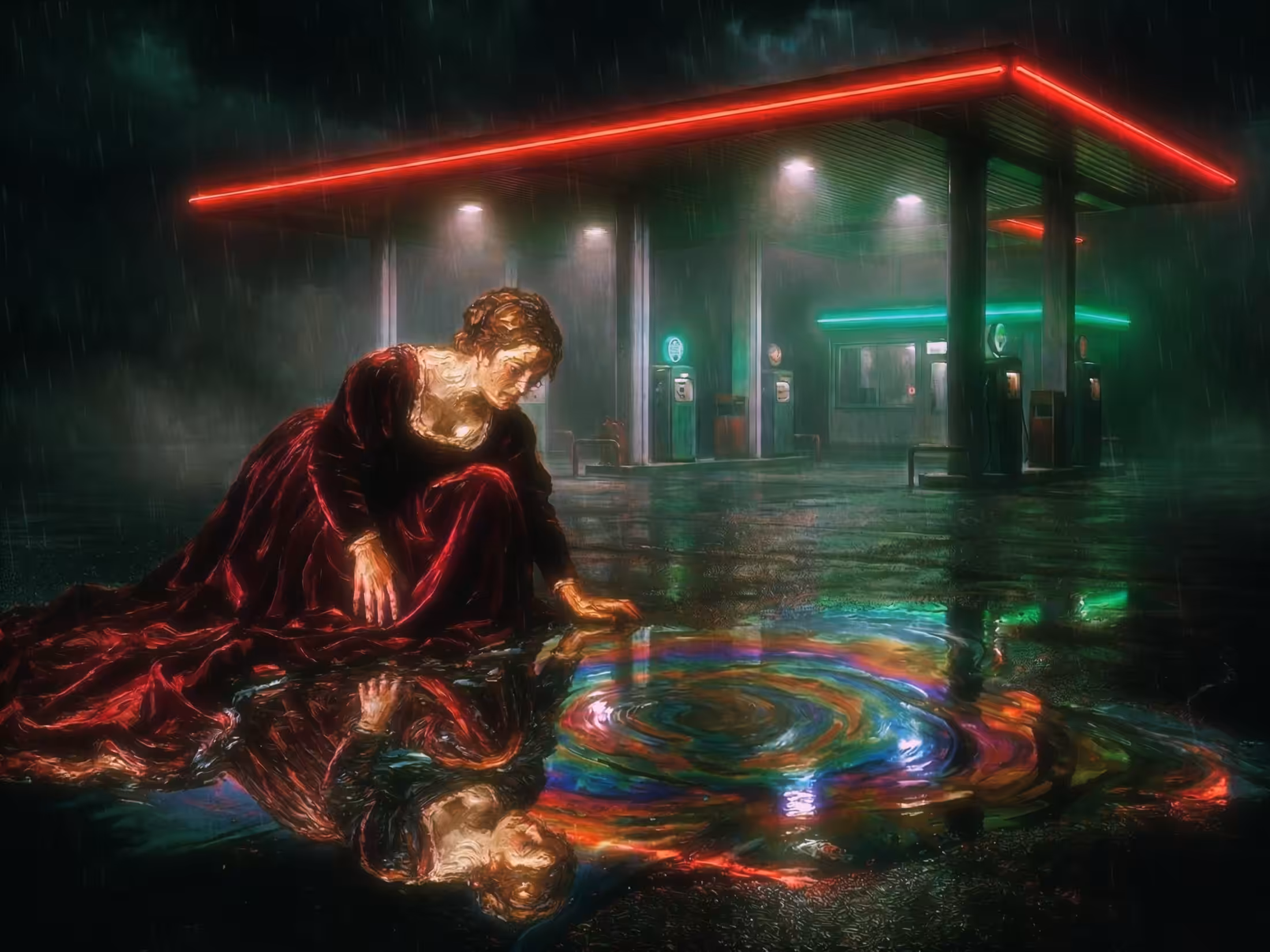 Narcissus in Neon