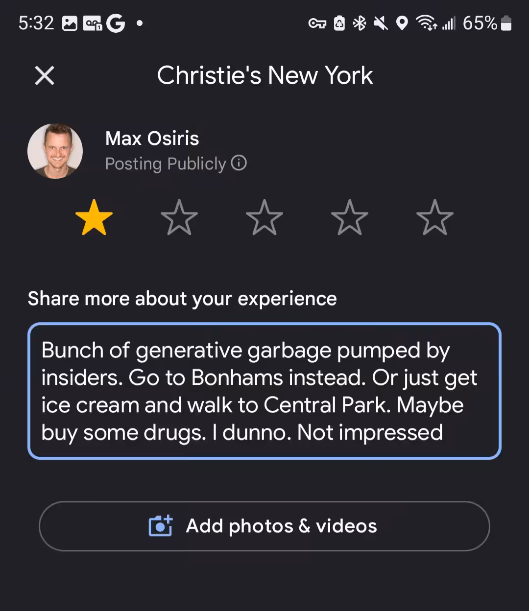 Christie's Review