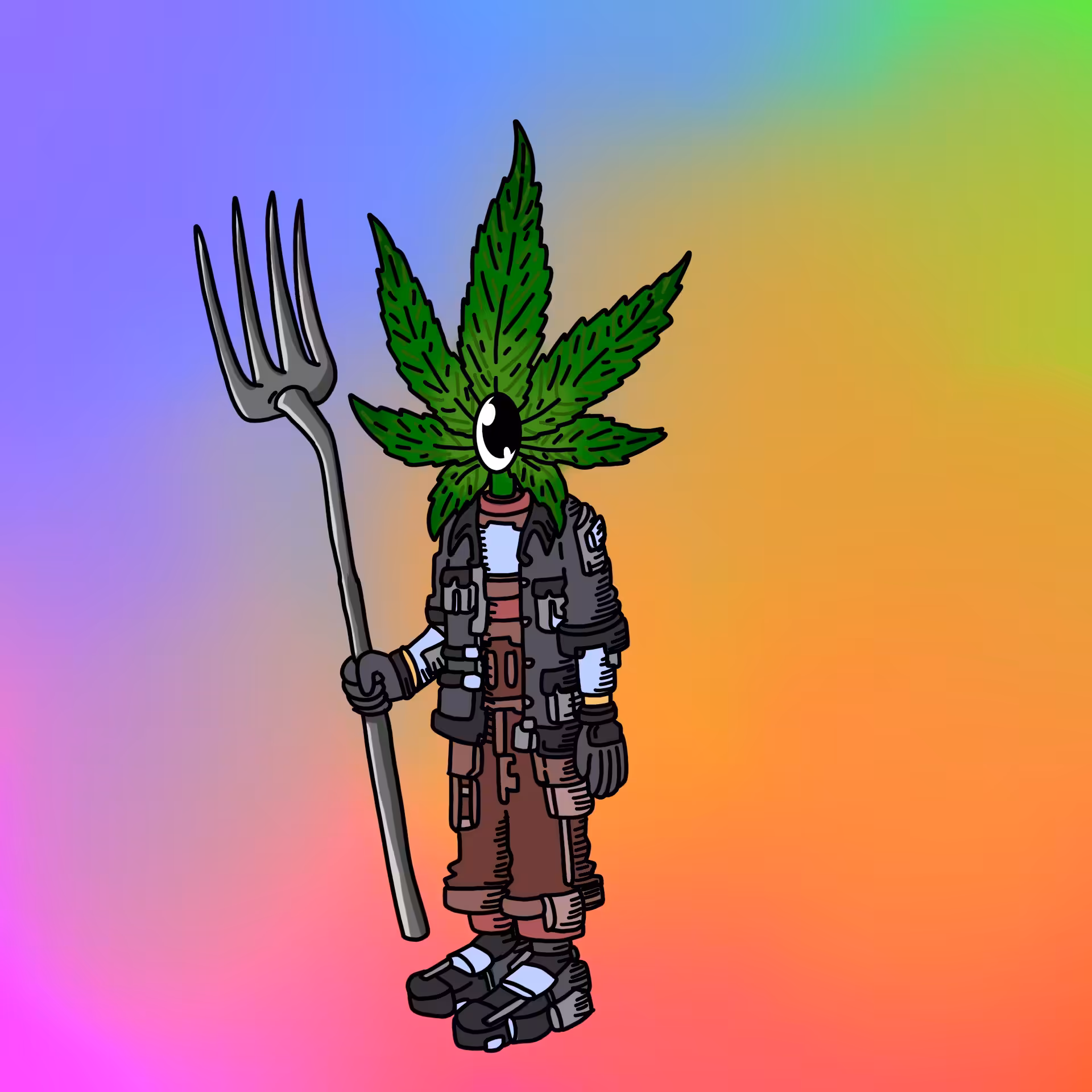 Weedfarmer one eyed guy #00342