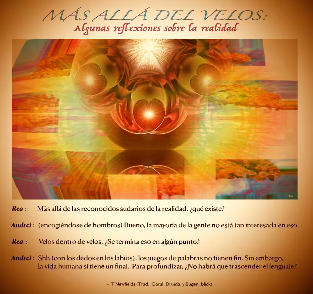 MÁS ALLÁ DEL VELOS: Algunas reflexiones sobre la realidad