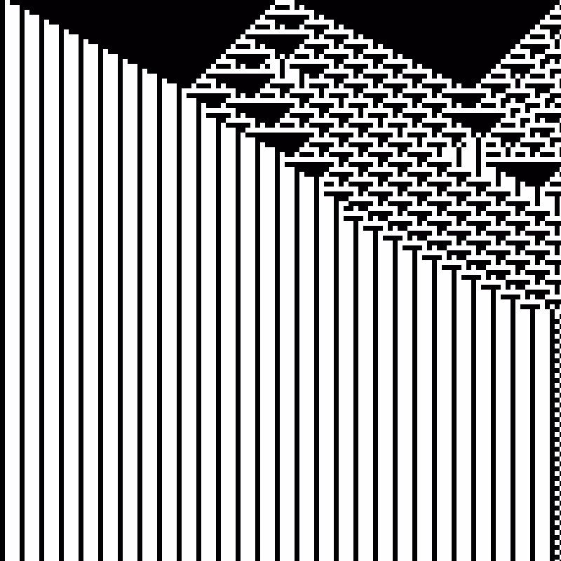 Colored Elementary Cellular Automaton #158