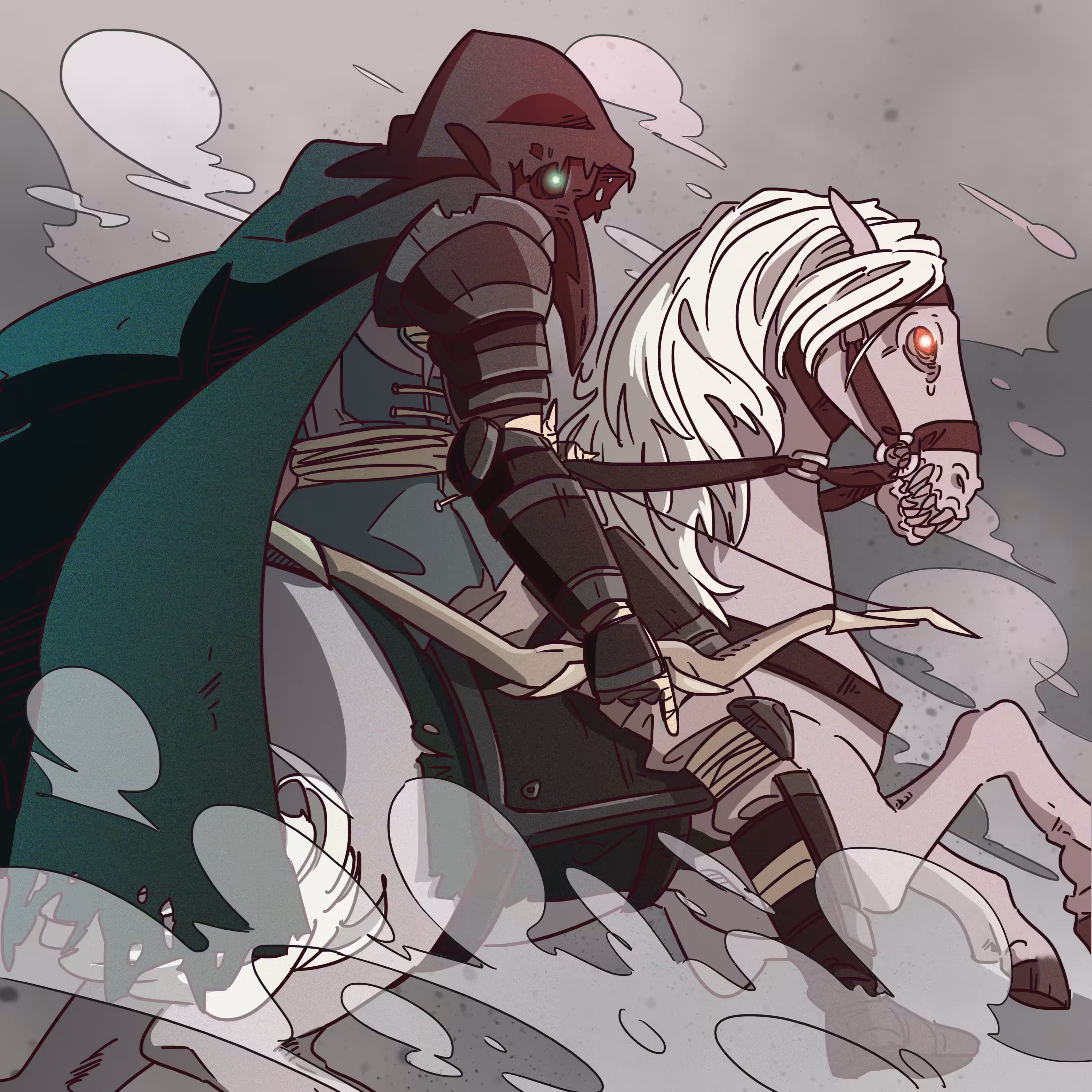 THE RIDER OF THE WHITE HORSE