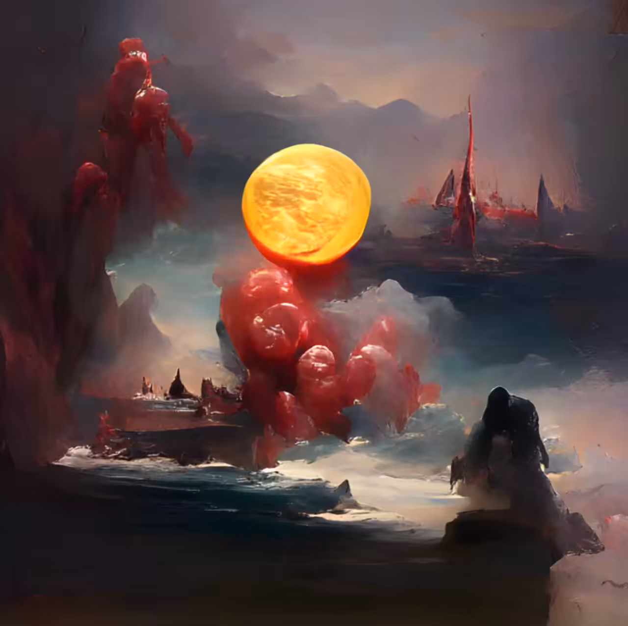 The moon it melts me