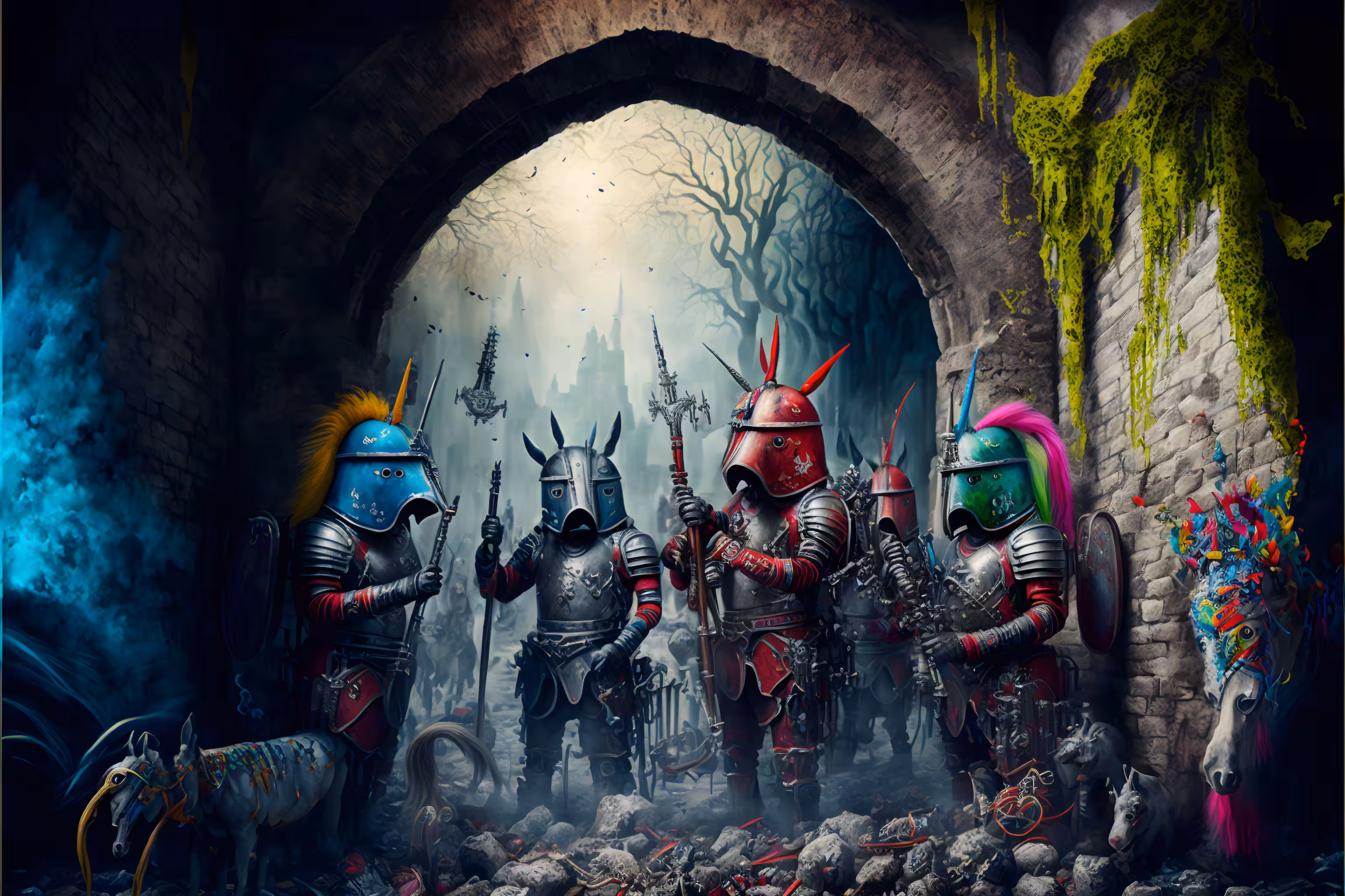 Knights and unicorns
