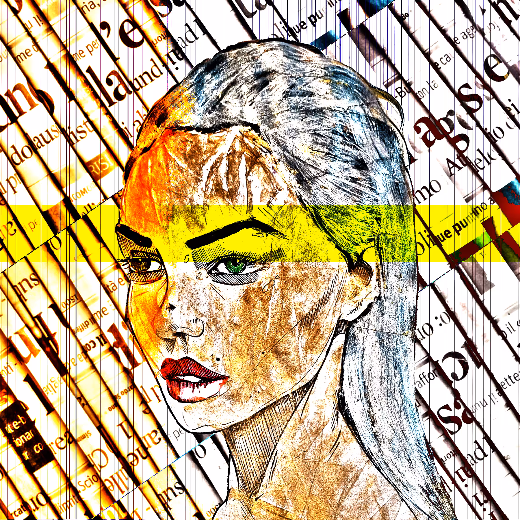 HANDMADE PAINTING: Journalist's daughter