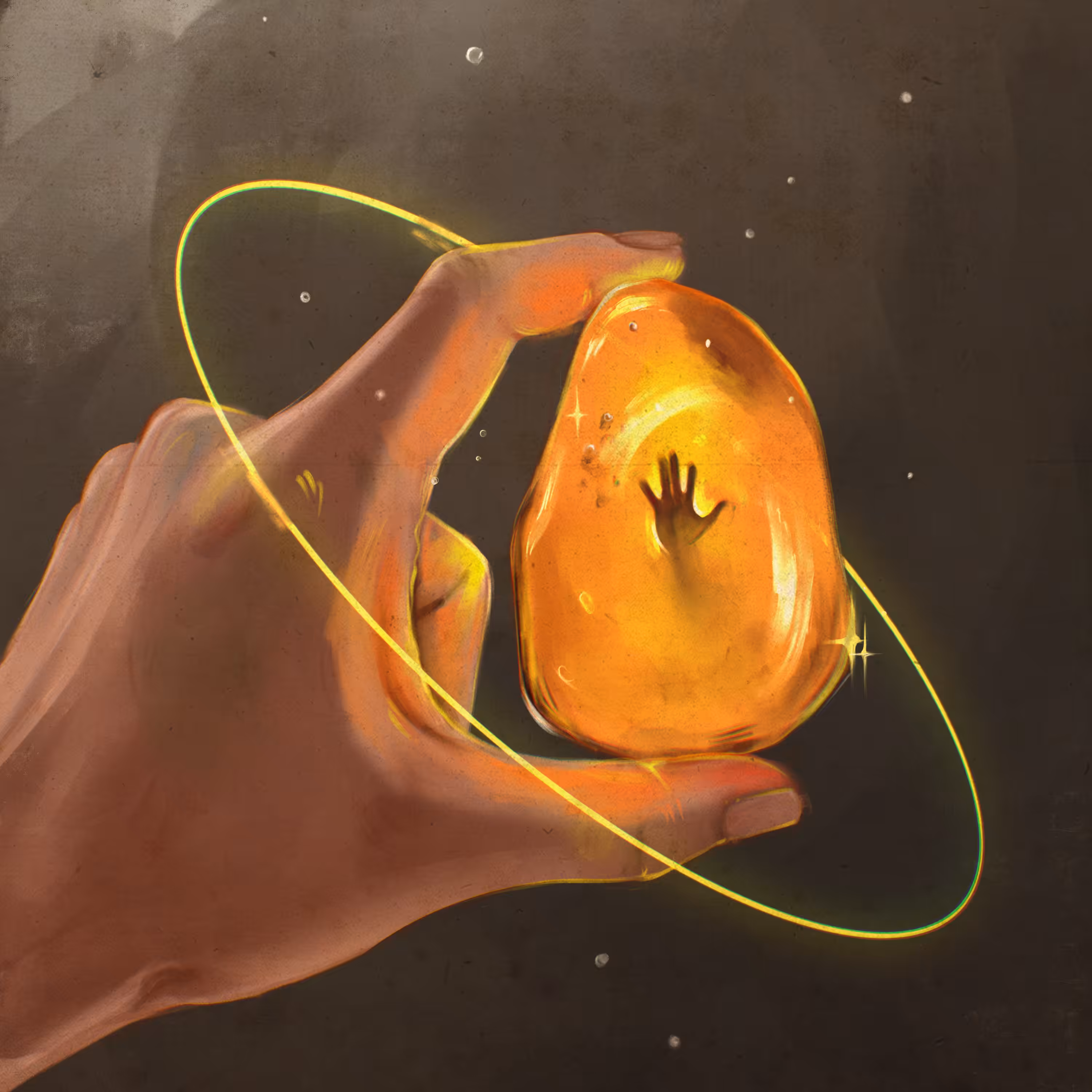 Amber inclusion 