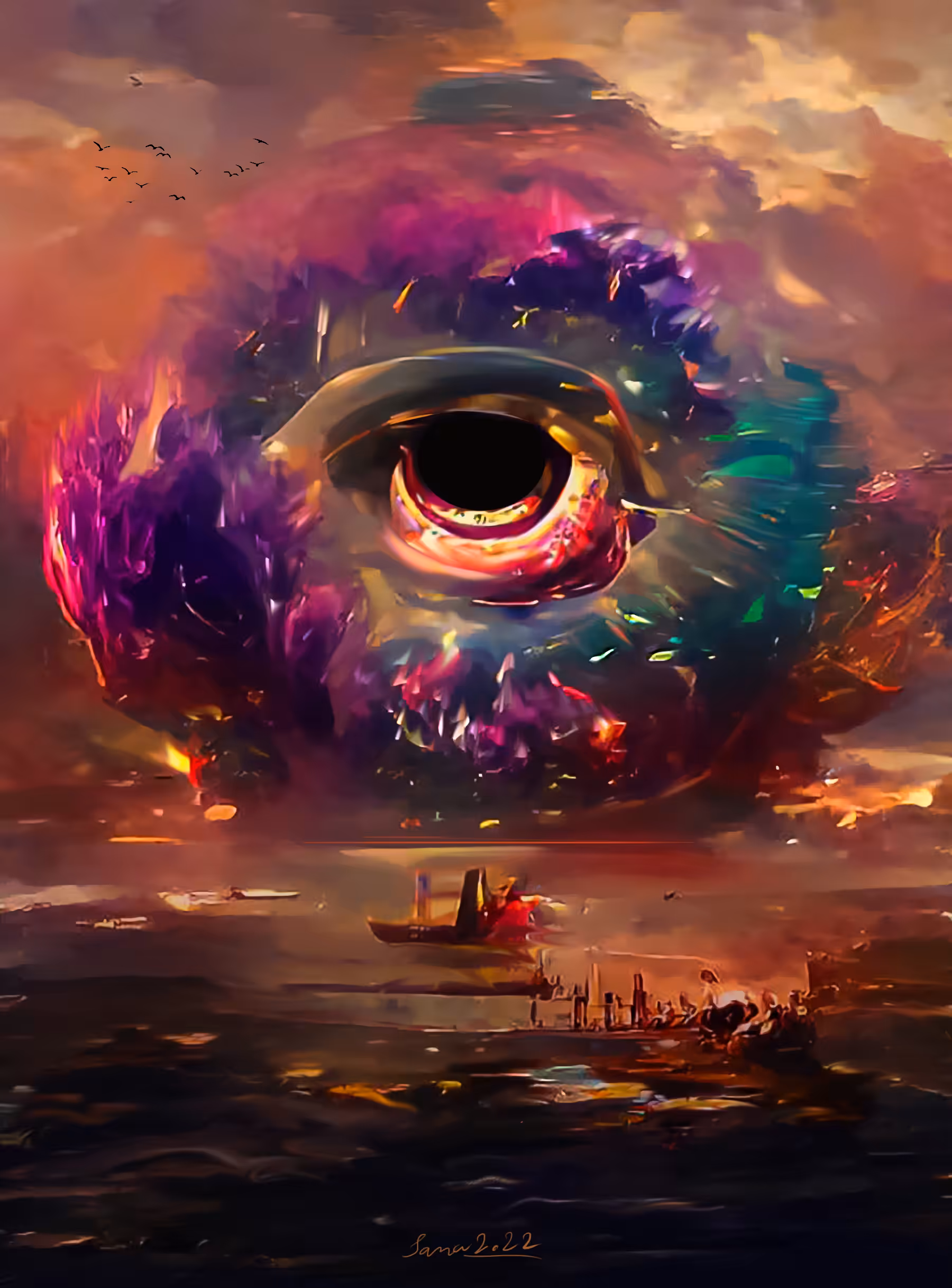 The eyes of God