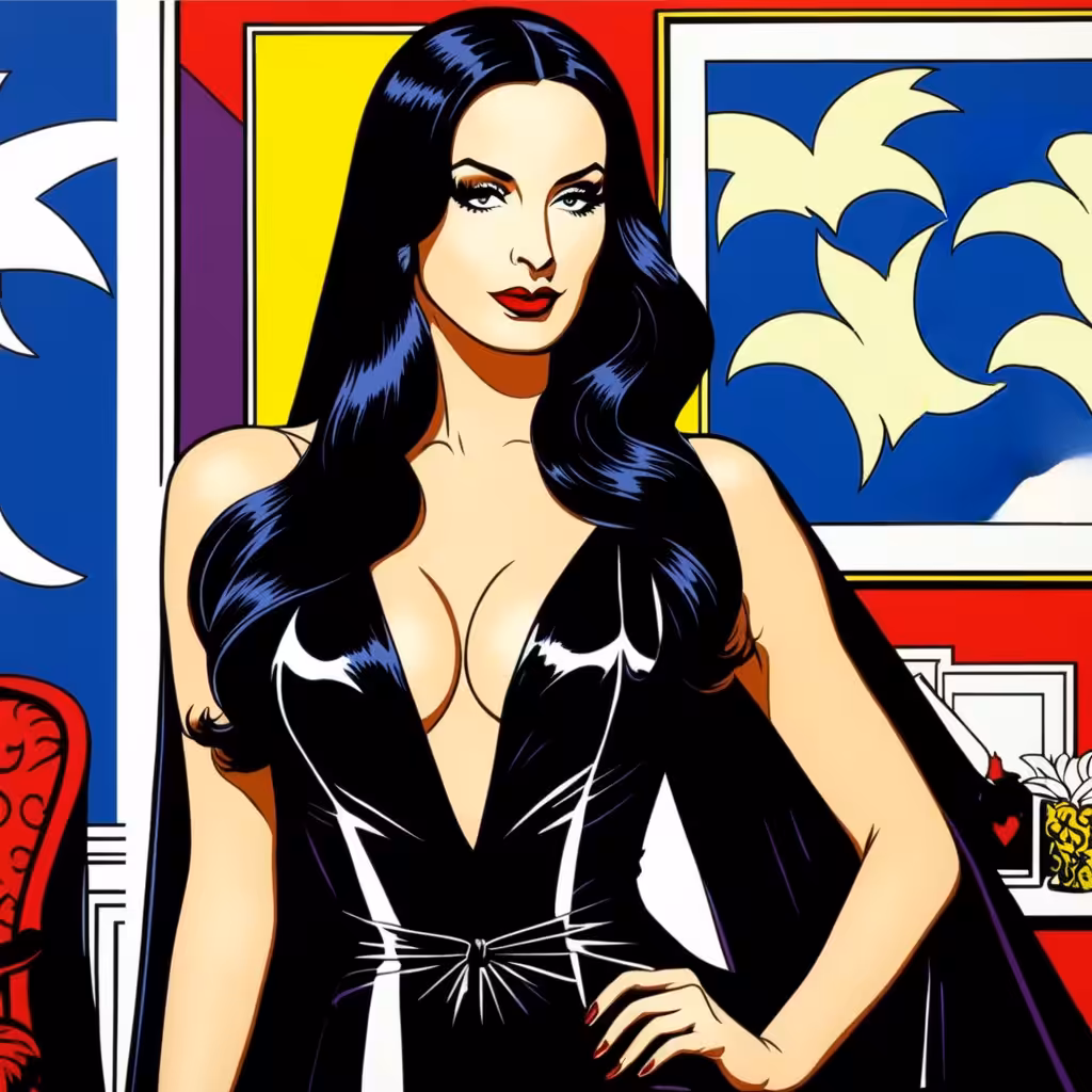 Addams go Pop Art: Morticia goes Pop #1