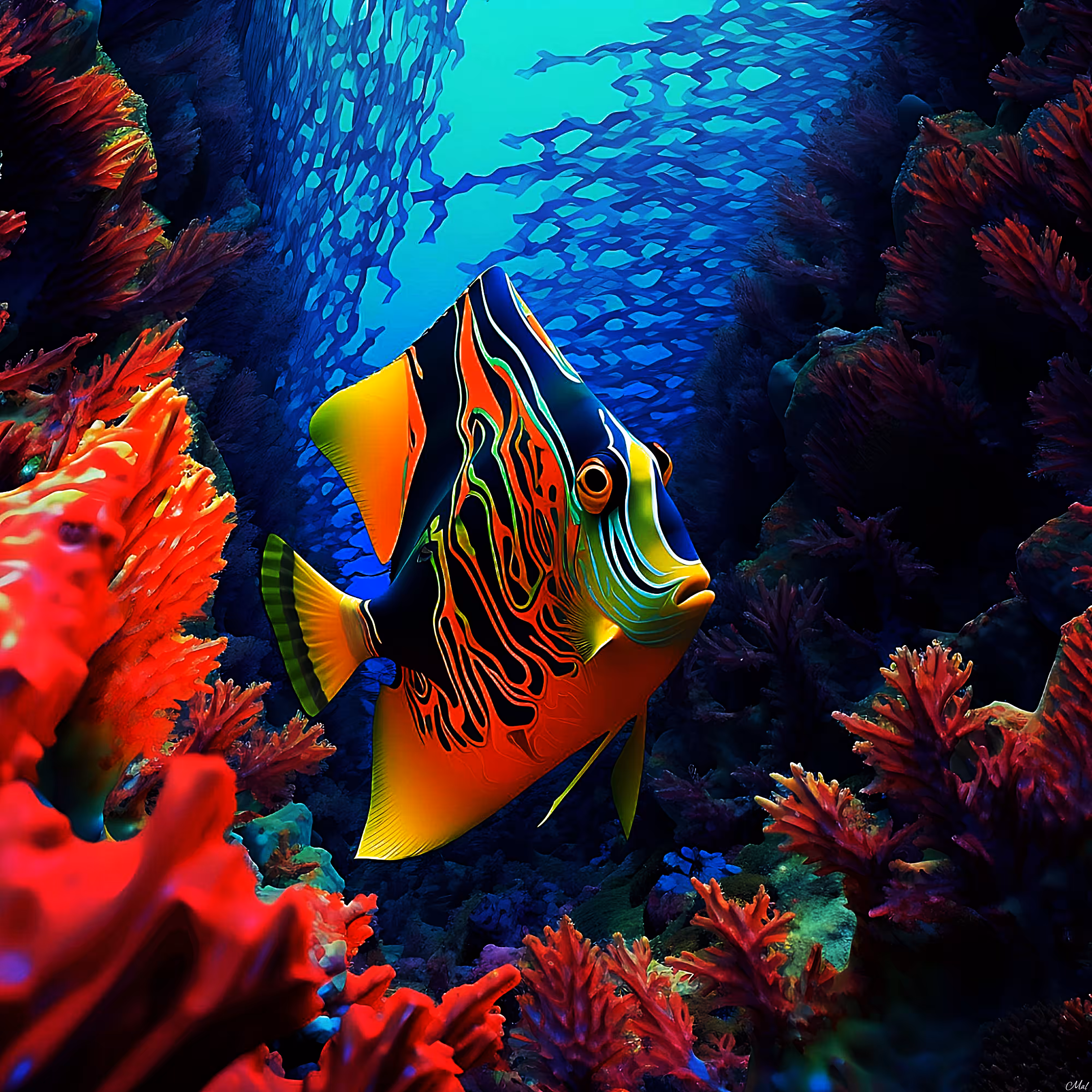 Ocean Queen Angelfish