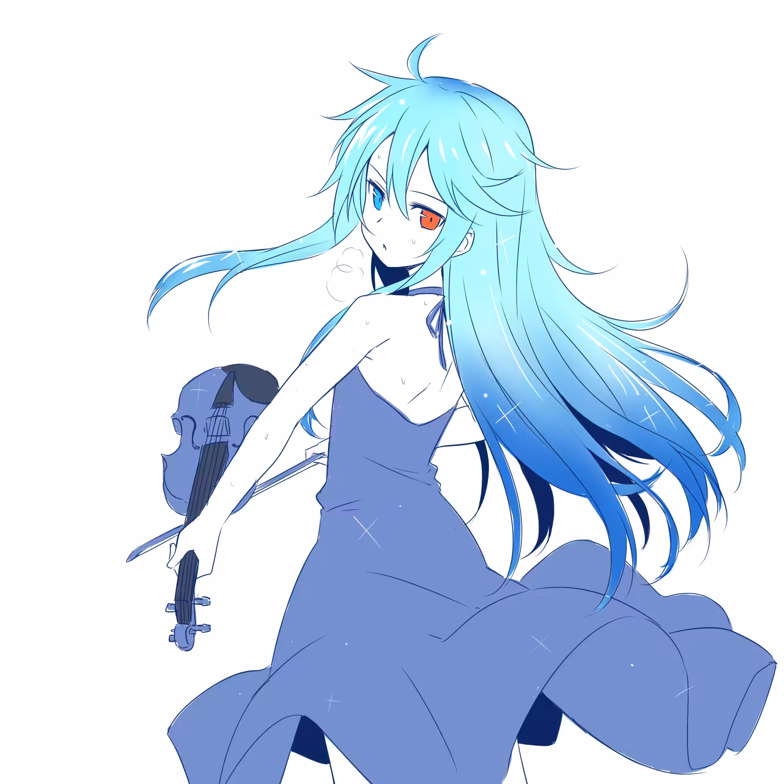 In the mood of blue