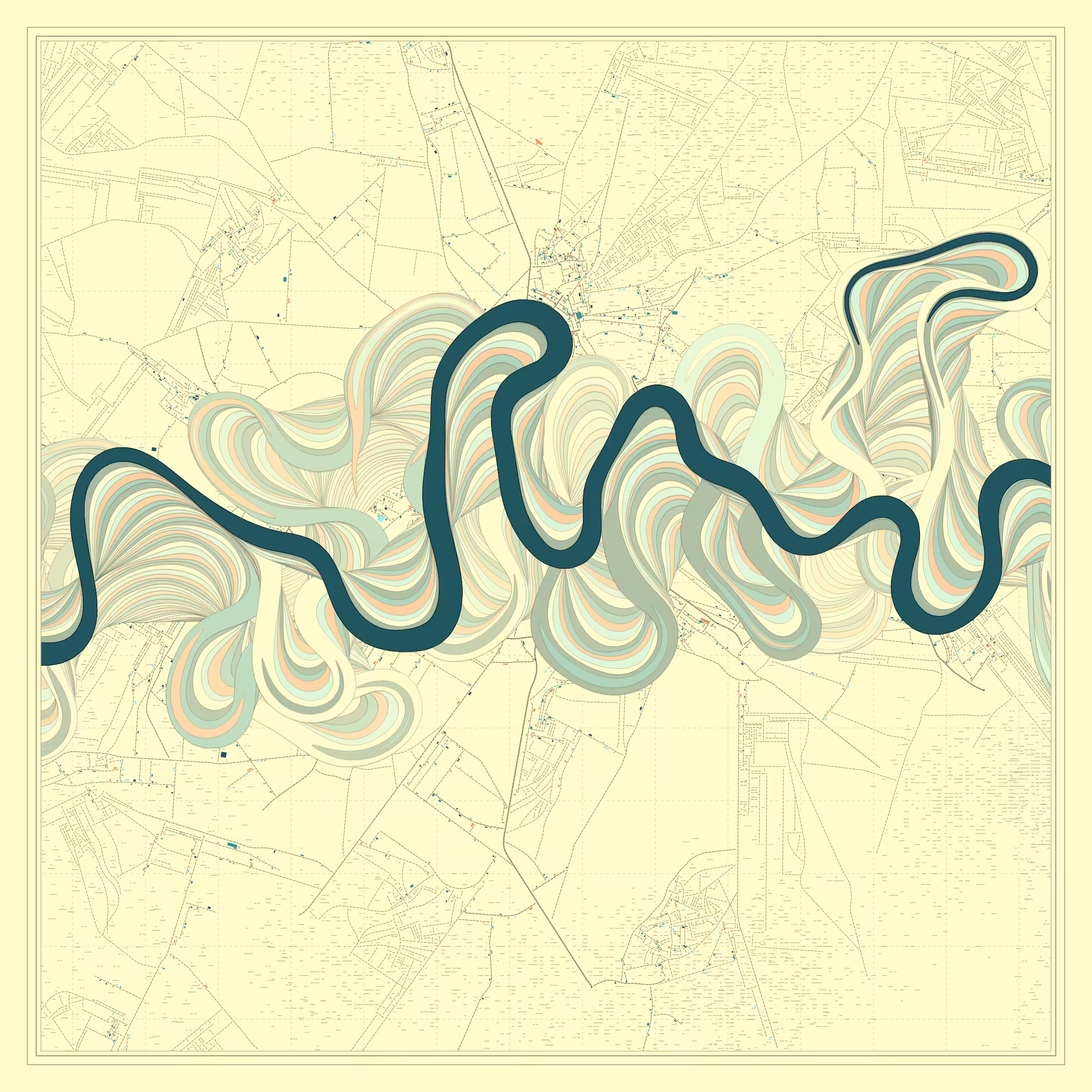 Ancient Courses of Fictional Rivers #922