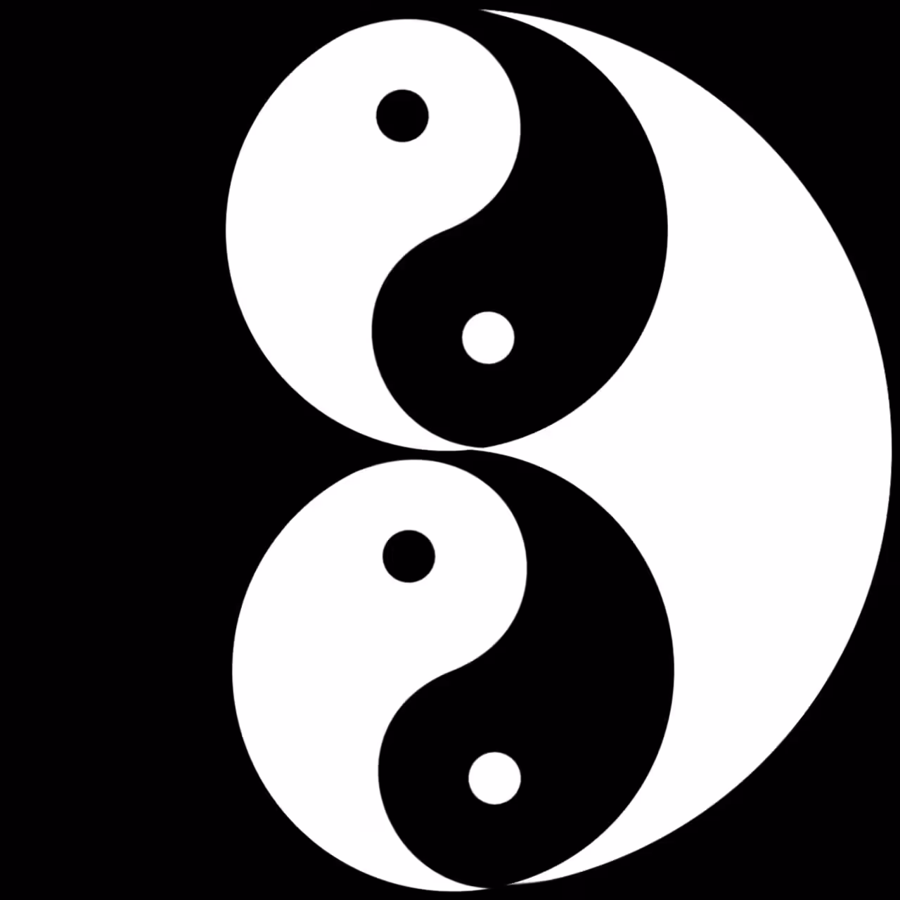 Yin and Yan Energy Illusion
