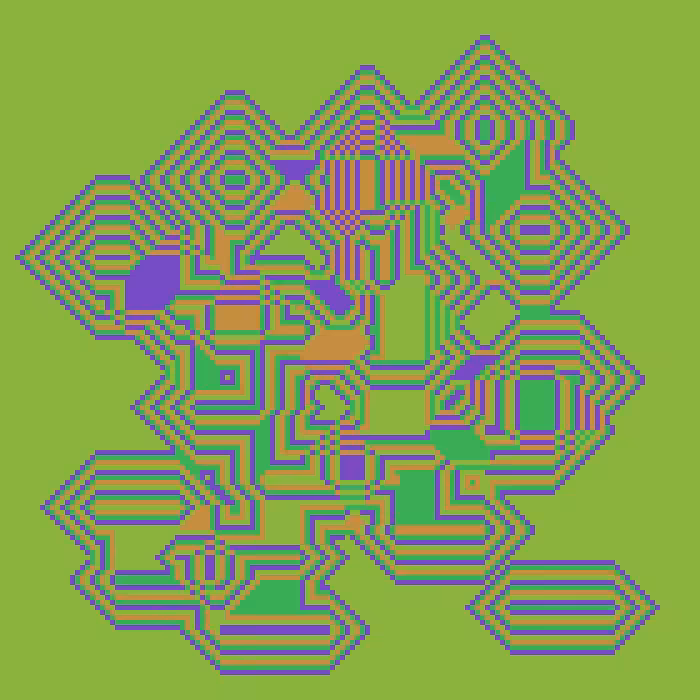 Superimposed Octagonal Pyramids #28