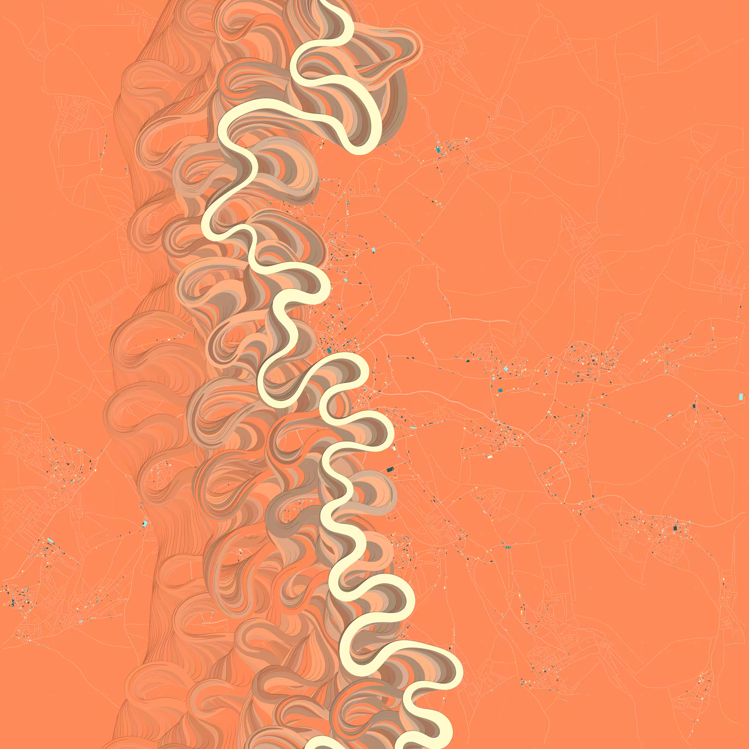 Ancient Courses of Fictional Rivers #431