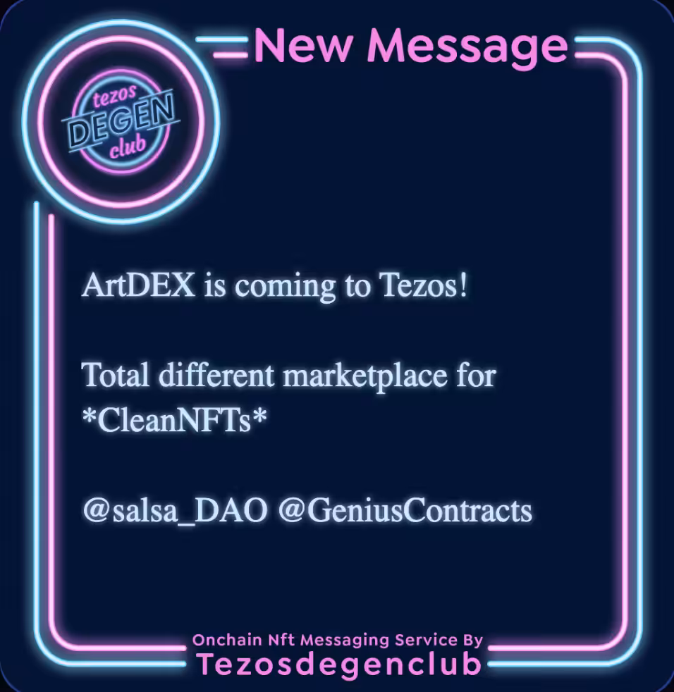 ArtDEX is a new style of NFT marketplace