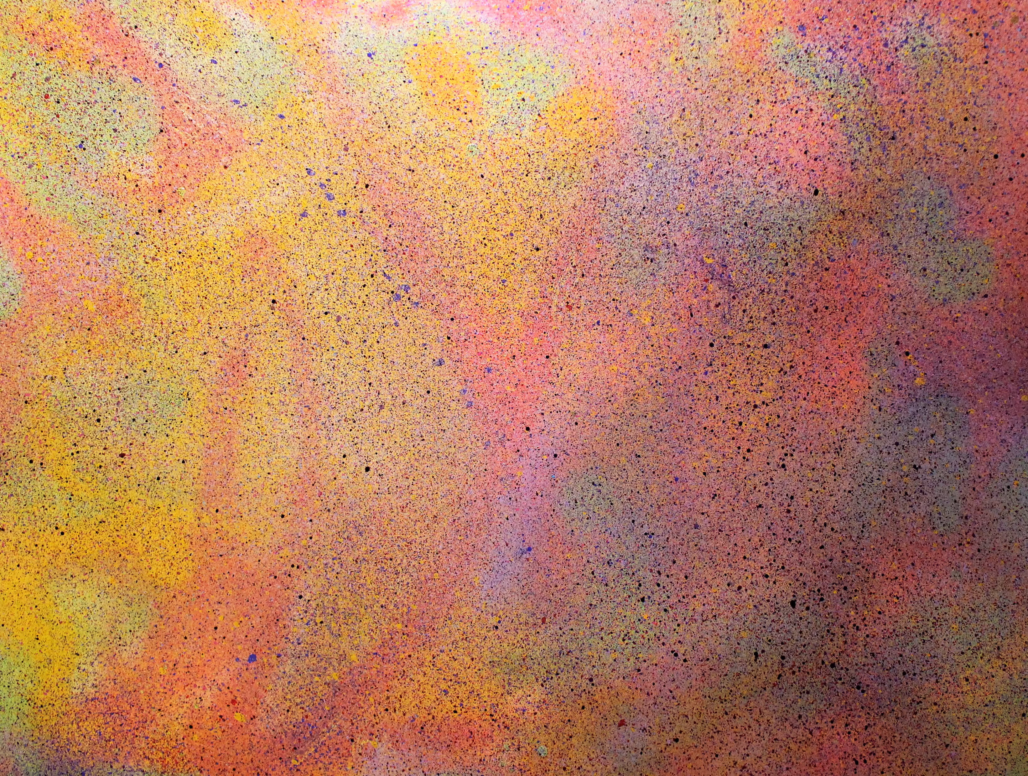 Abstract with Red and Yellow Spray Paint