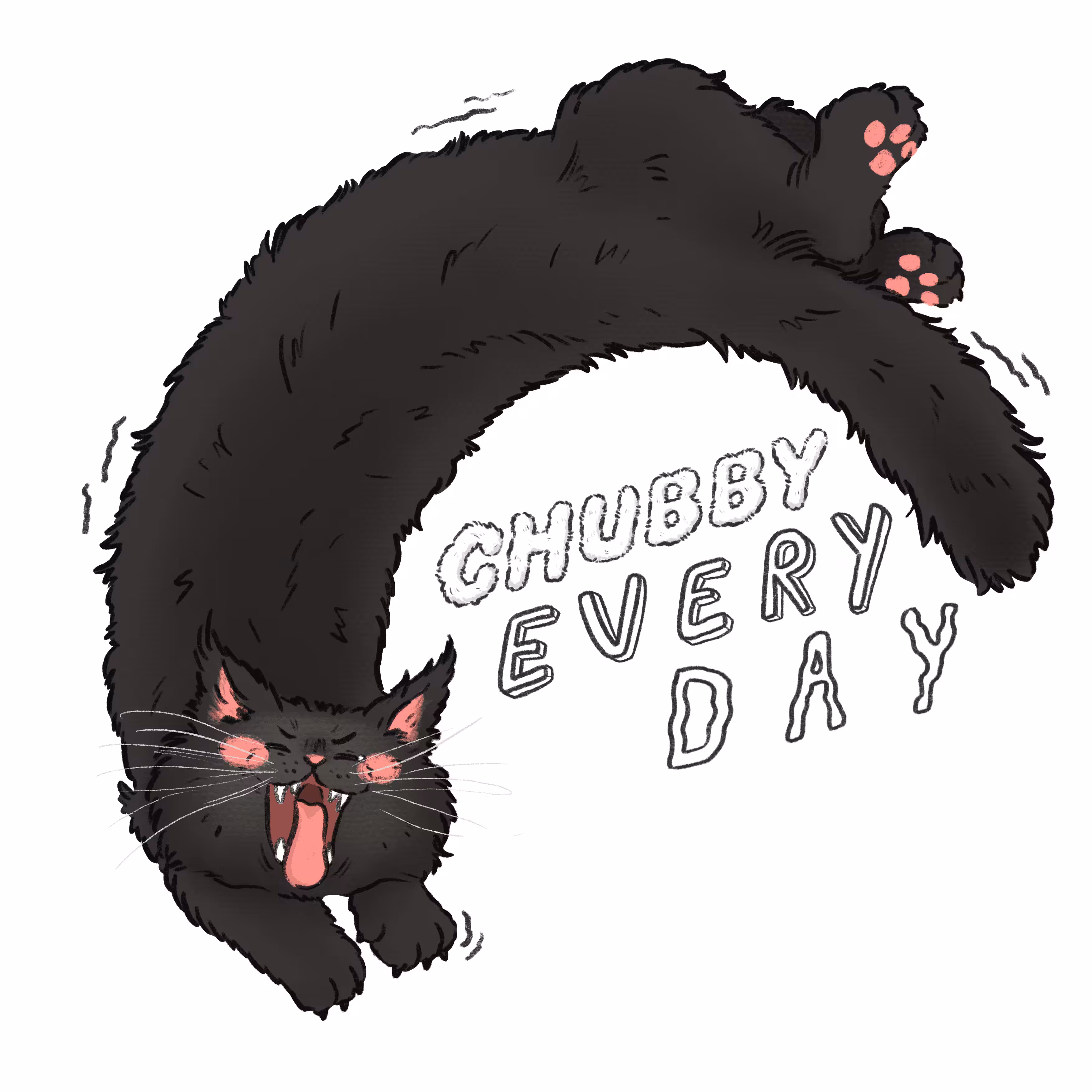 Lazy Black is Yawnnnnnning