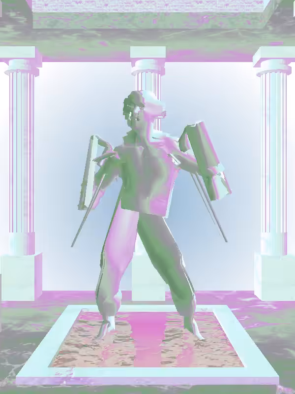 The Dancing Phantom Grey Man #5874