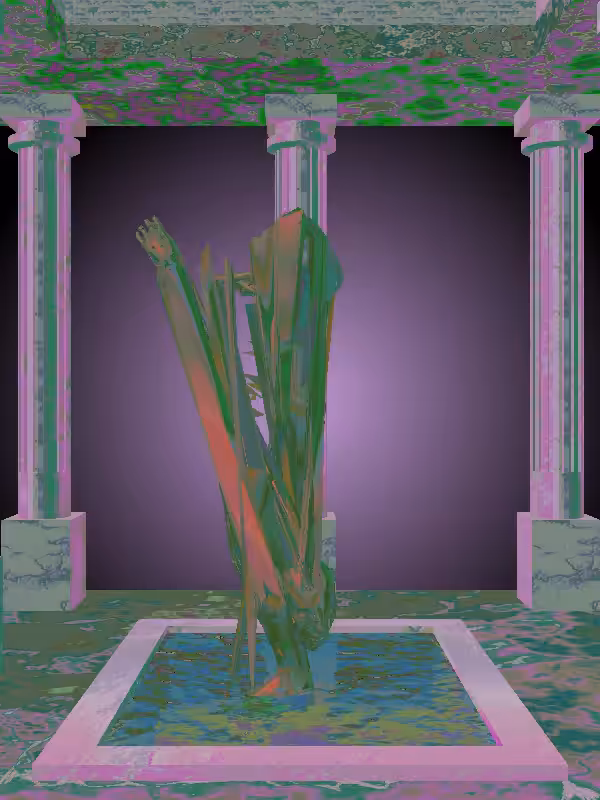 HeavenComputer: The Fading Robotic Sunlit Cobalt Man #5507