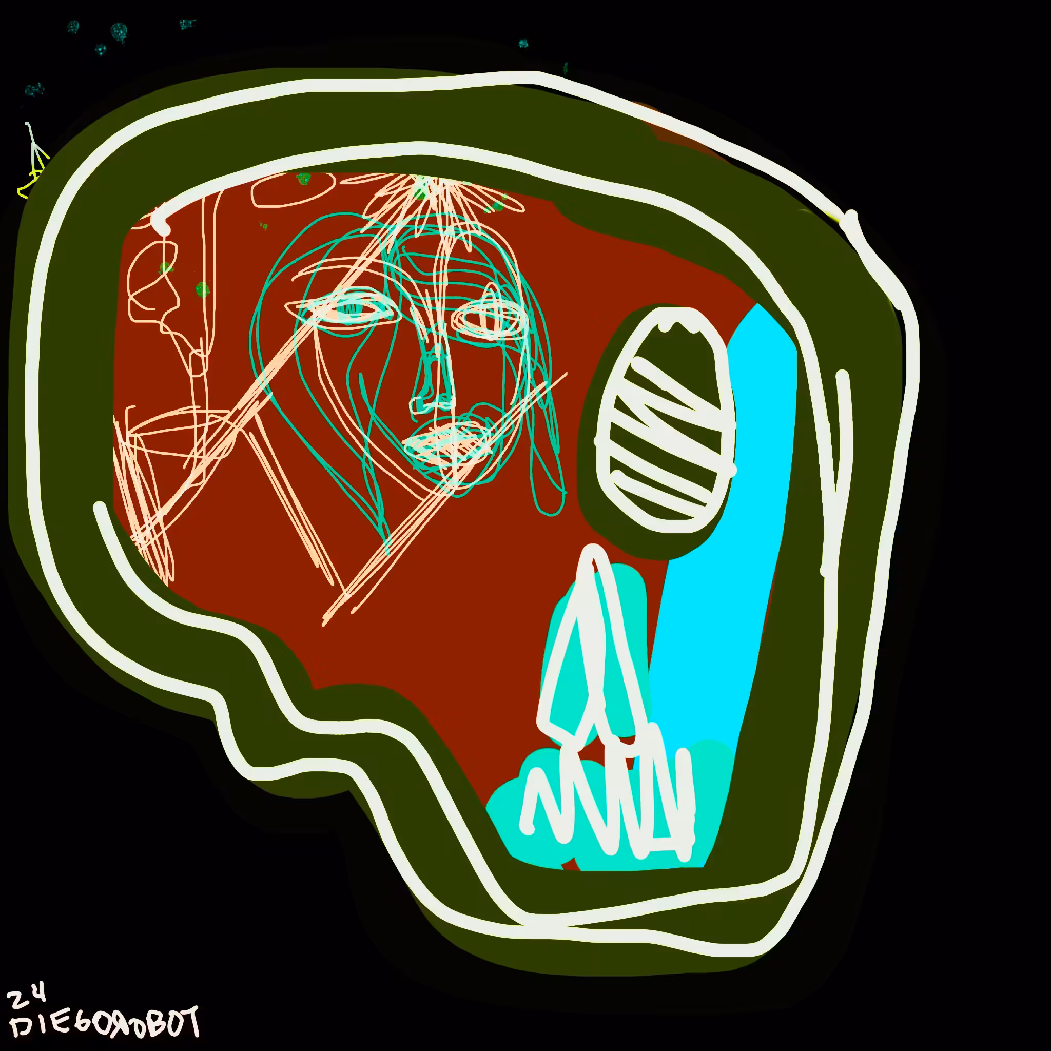 Artsy skull 