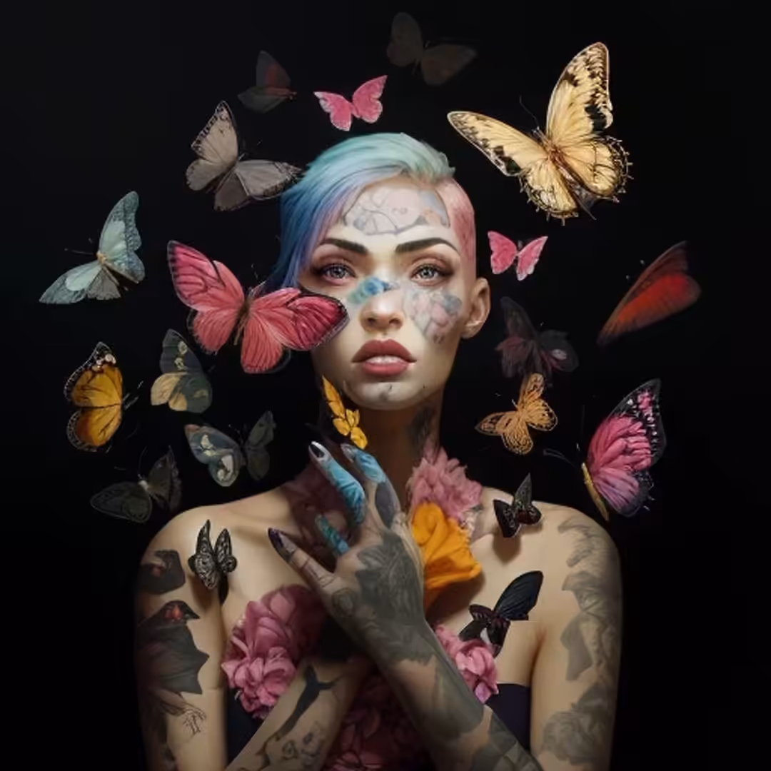 Surrounded By Butterflies 
