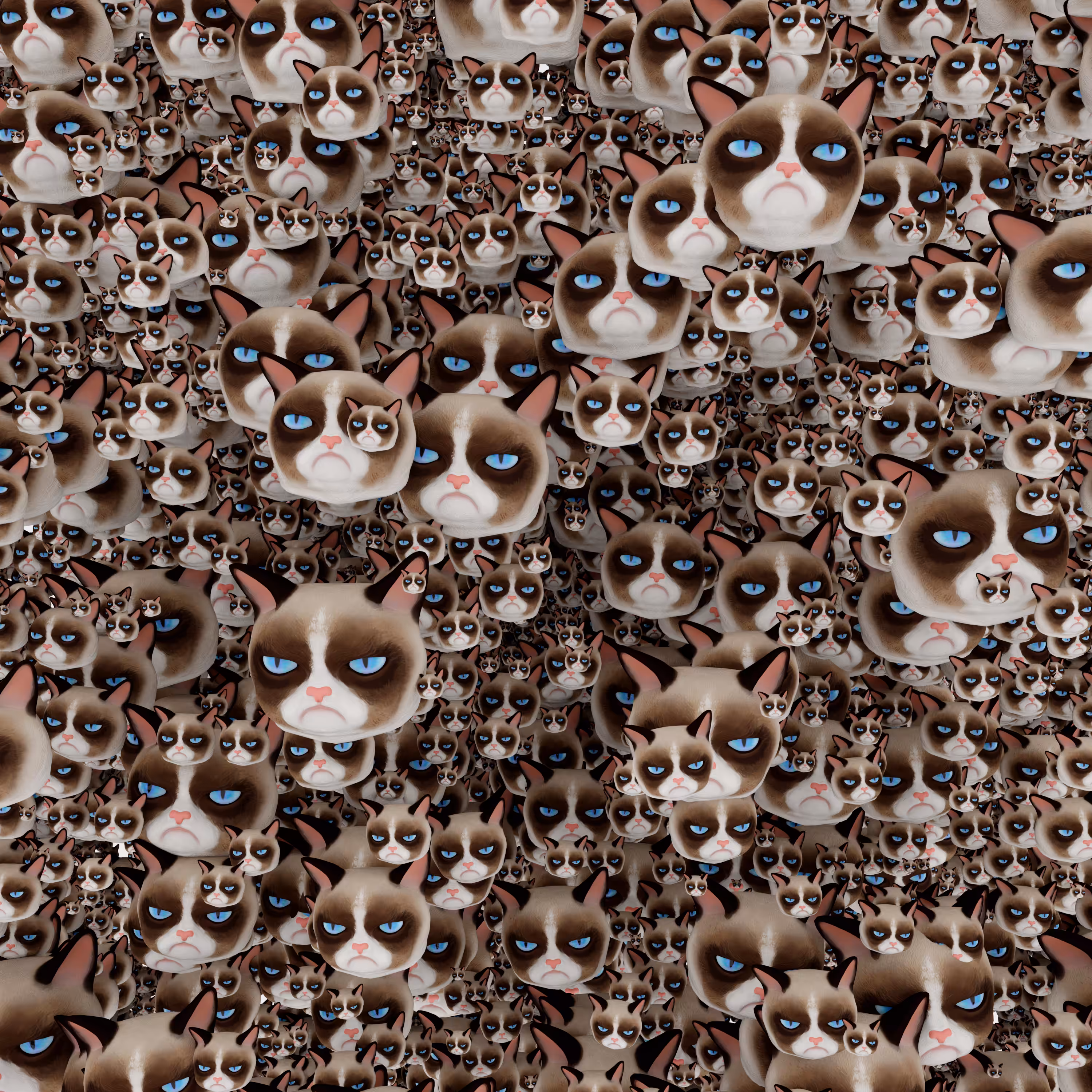 Infinitely Grumpy cat
