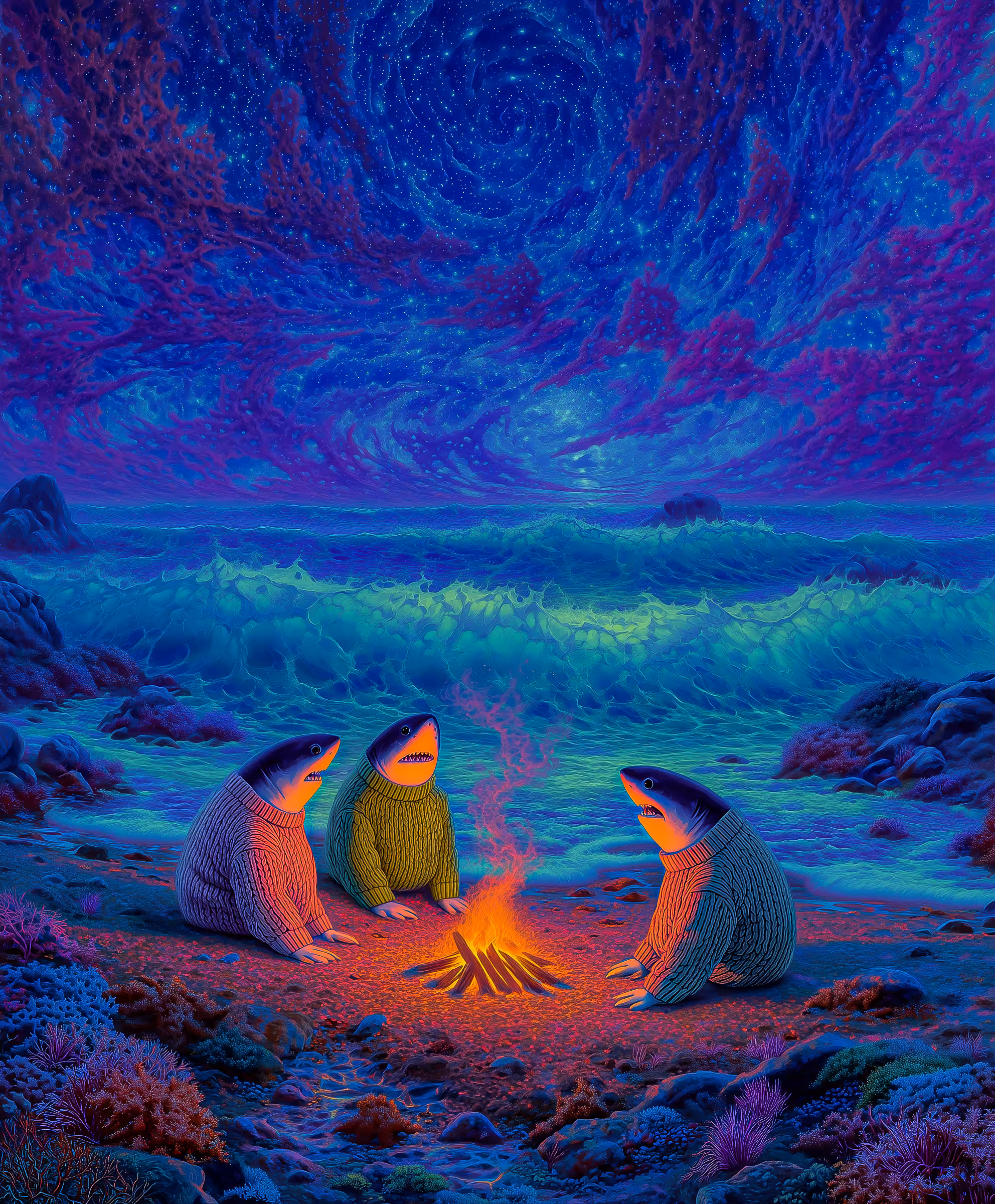 🔮 Tidewatchers of the Starlit Shore 🌊