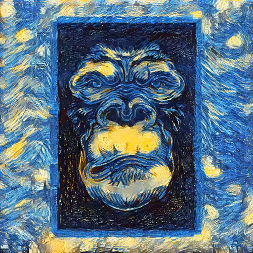 Bored Starry Night Club: Bored Starry Night Ape Club #62
