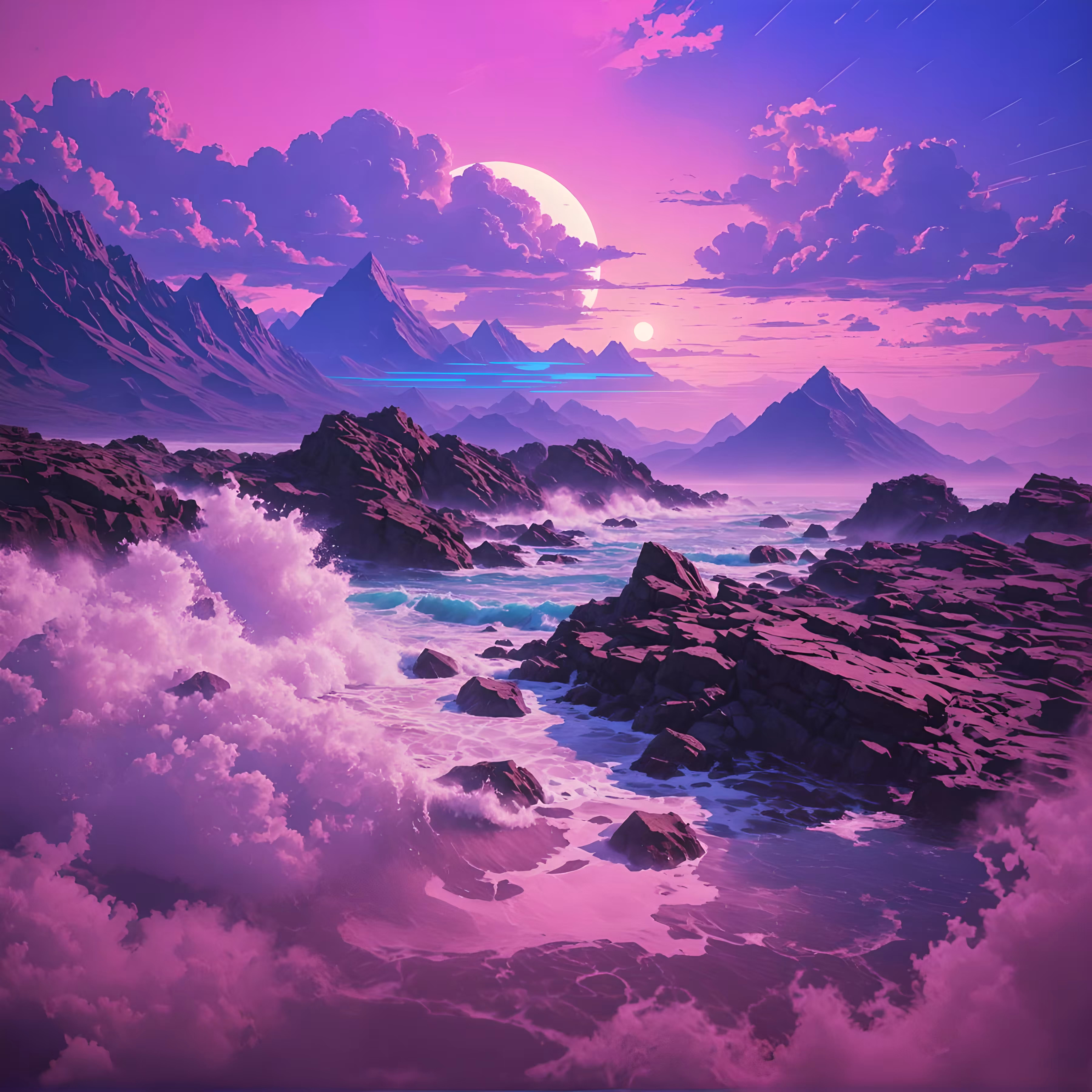Vaporwave 8K By John Martin, Asher Brown Durand 11
