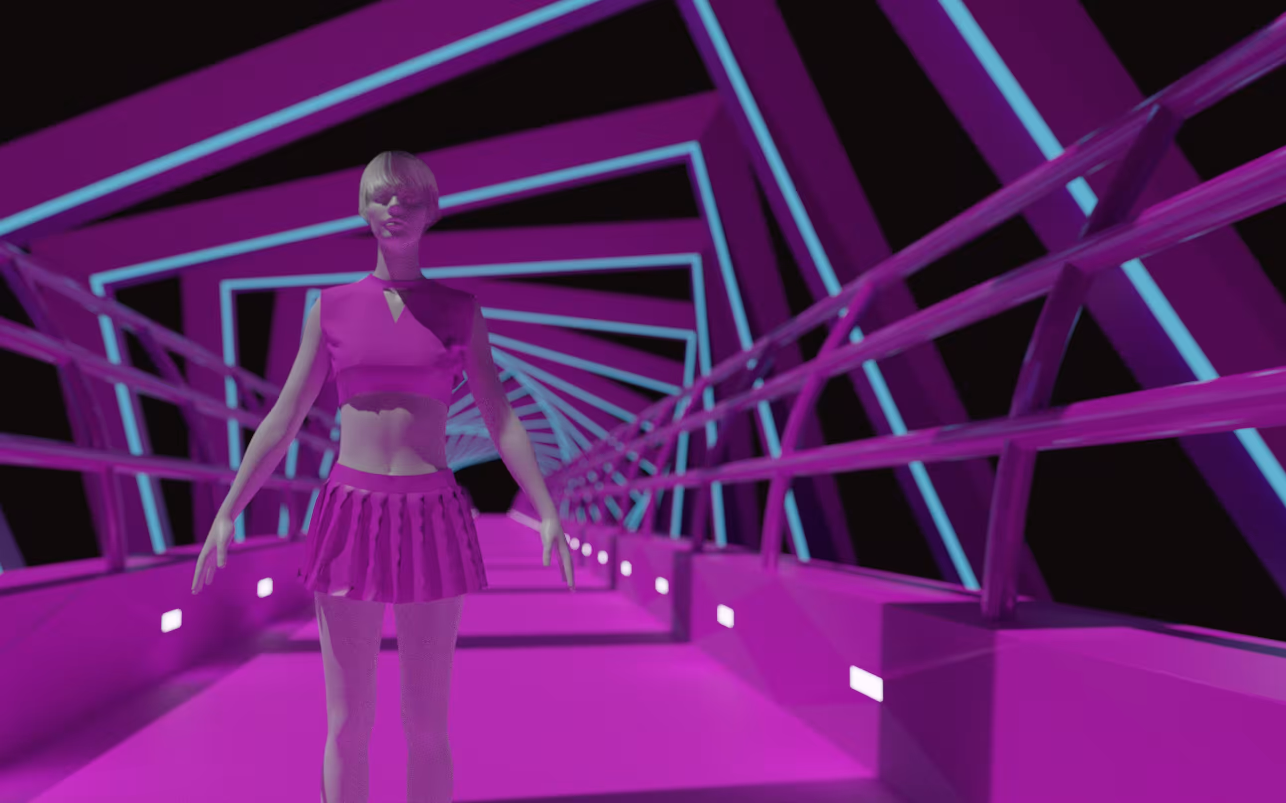 Mag Girl on the Metaverse Bridge