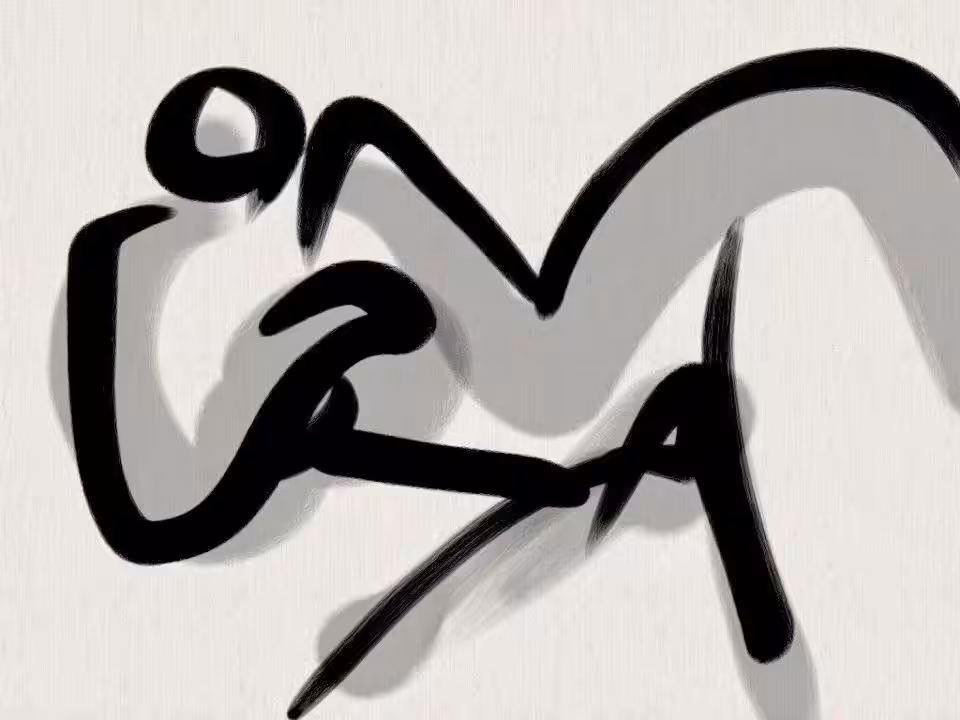 Reclining Nude in black and White