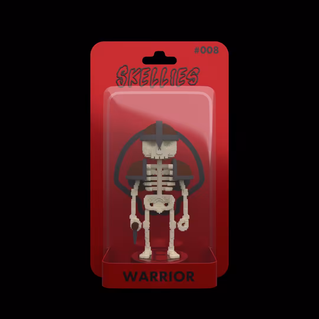 Skellies Voxel - Warrior #008