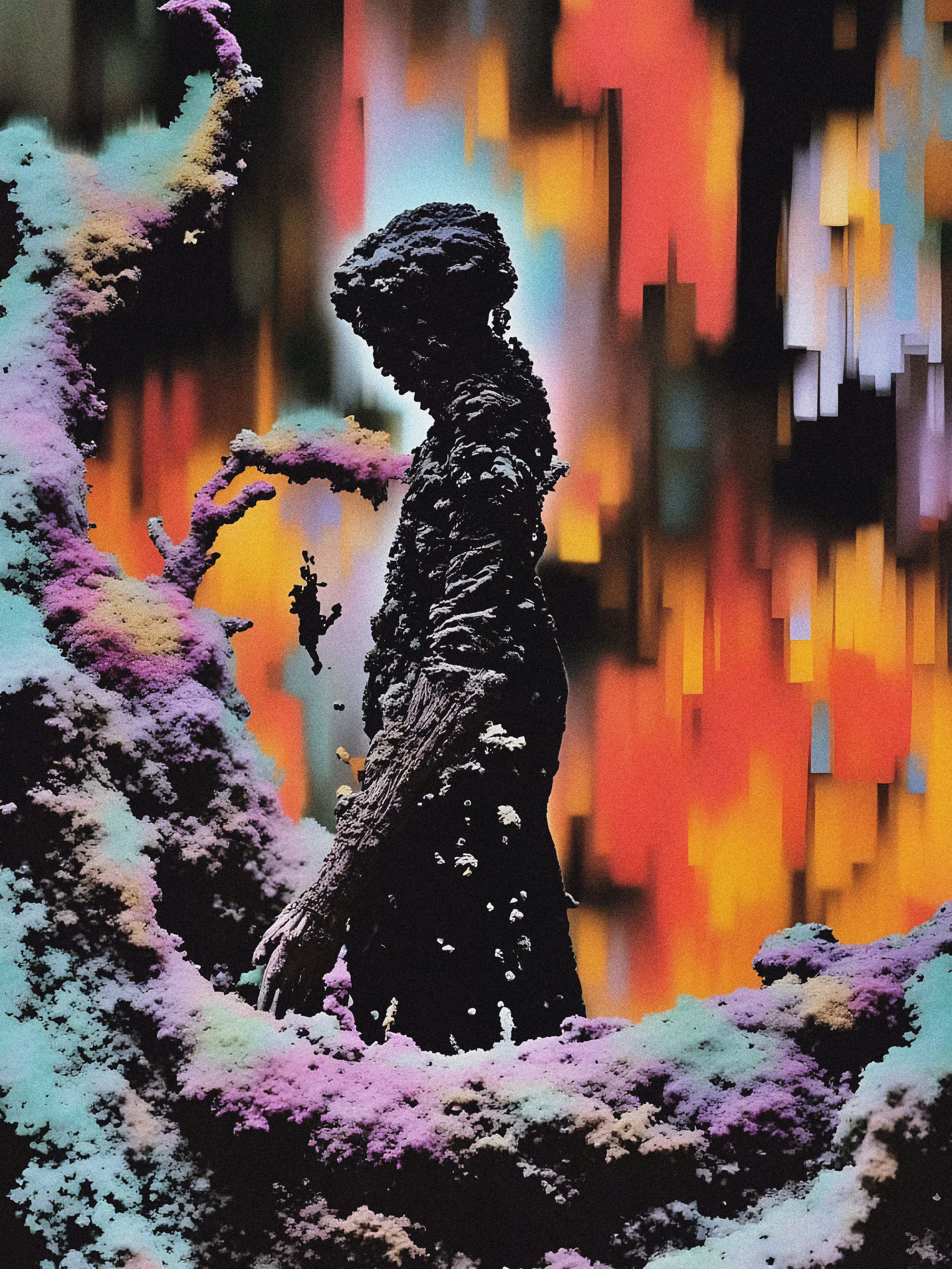 Human Glitches : Pieces of a life coming together forming the new self - Feels just right