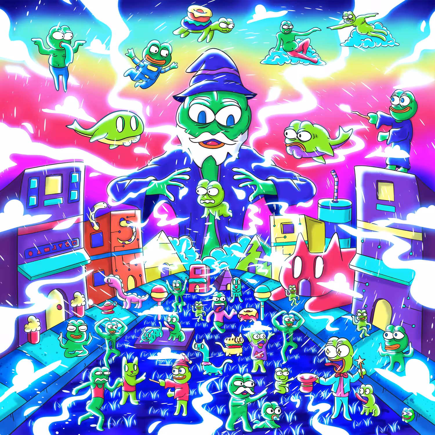 P3P3 magic world