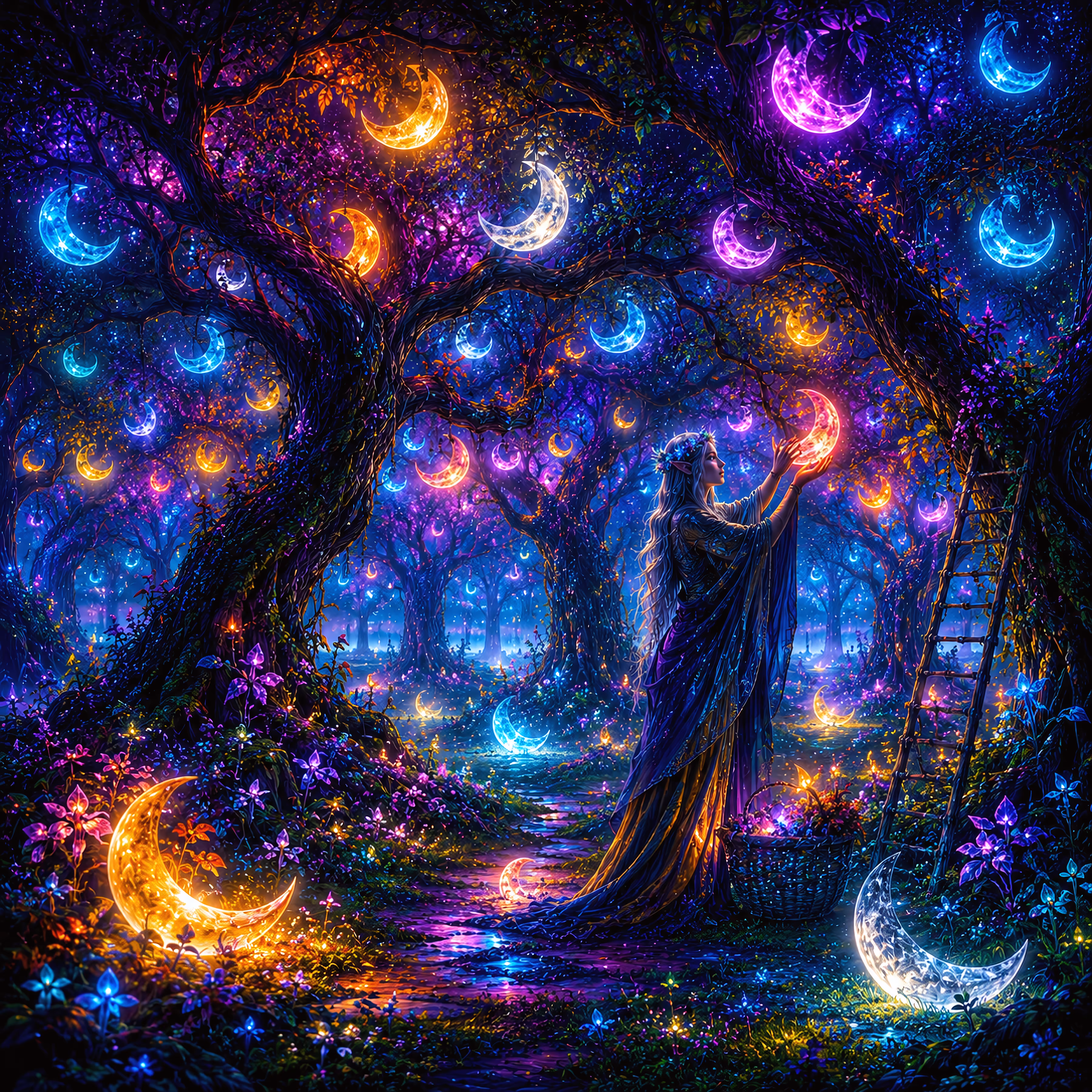 Enchanted Sylvan Haven: Keeper of the Moon Orchard
