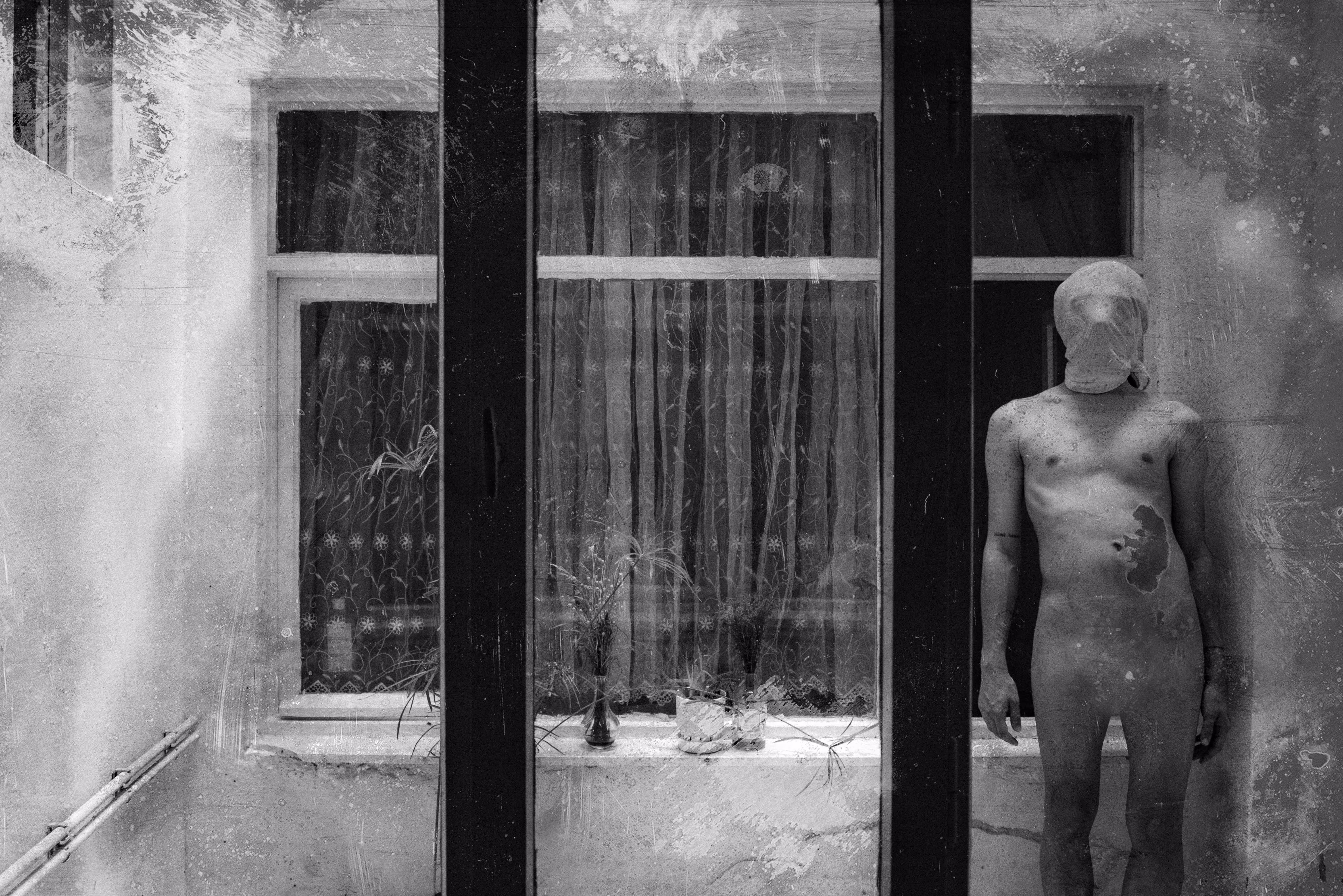 behind the window