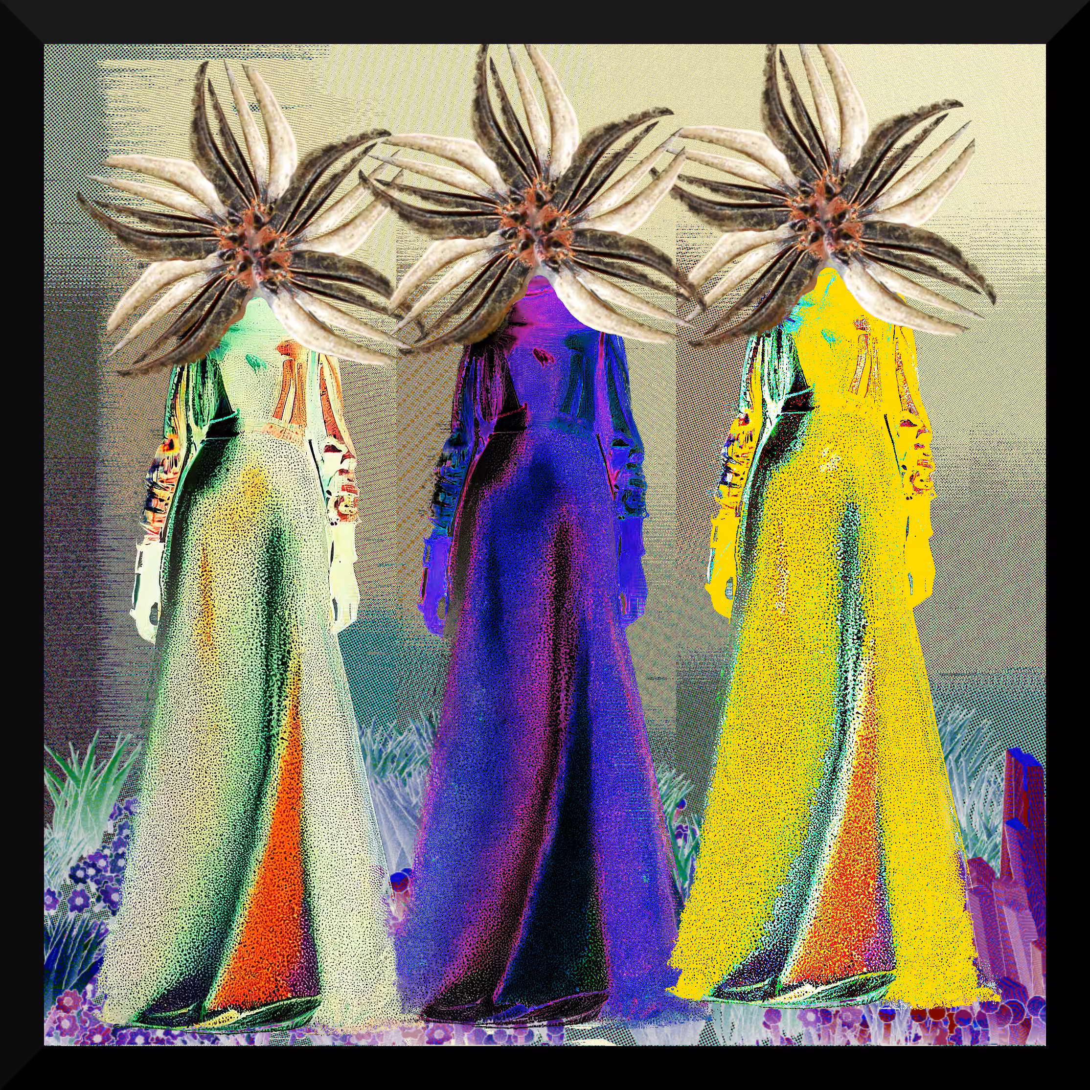 Three human marabou storks on PSR 1257+12 d