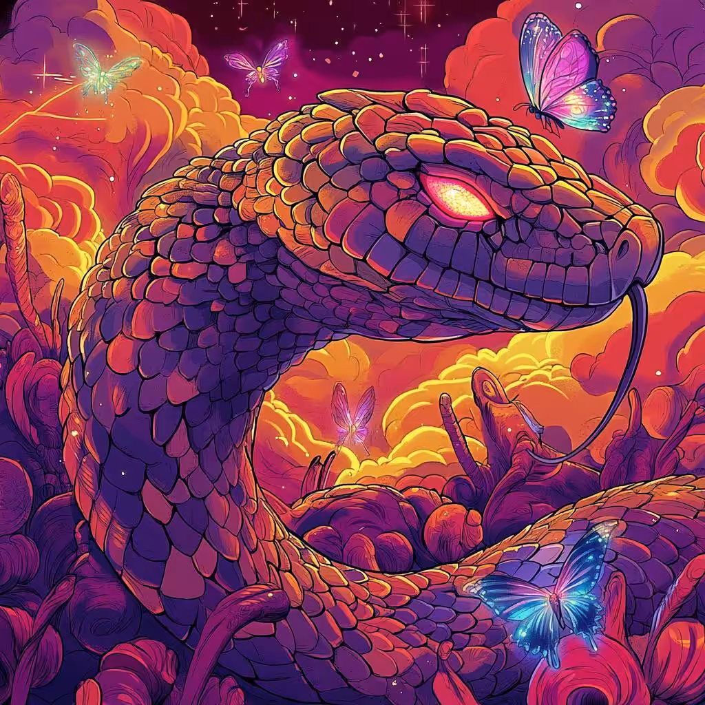 Serpent's Luminous Dance
