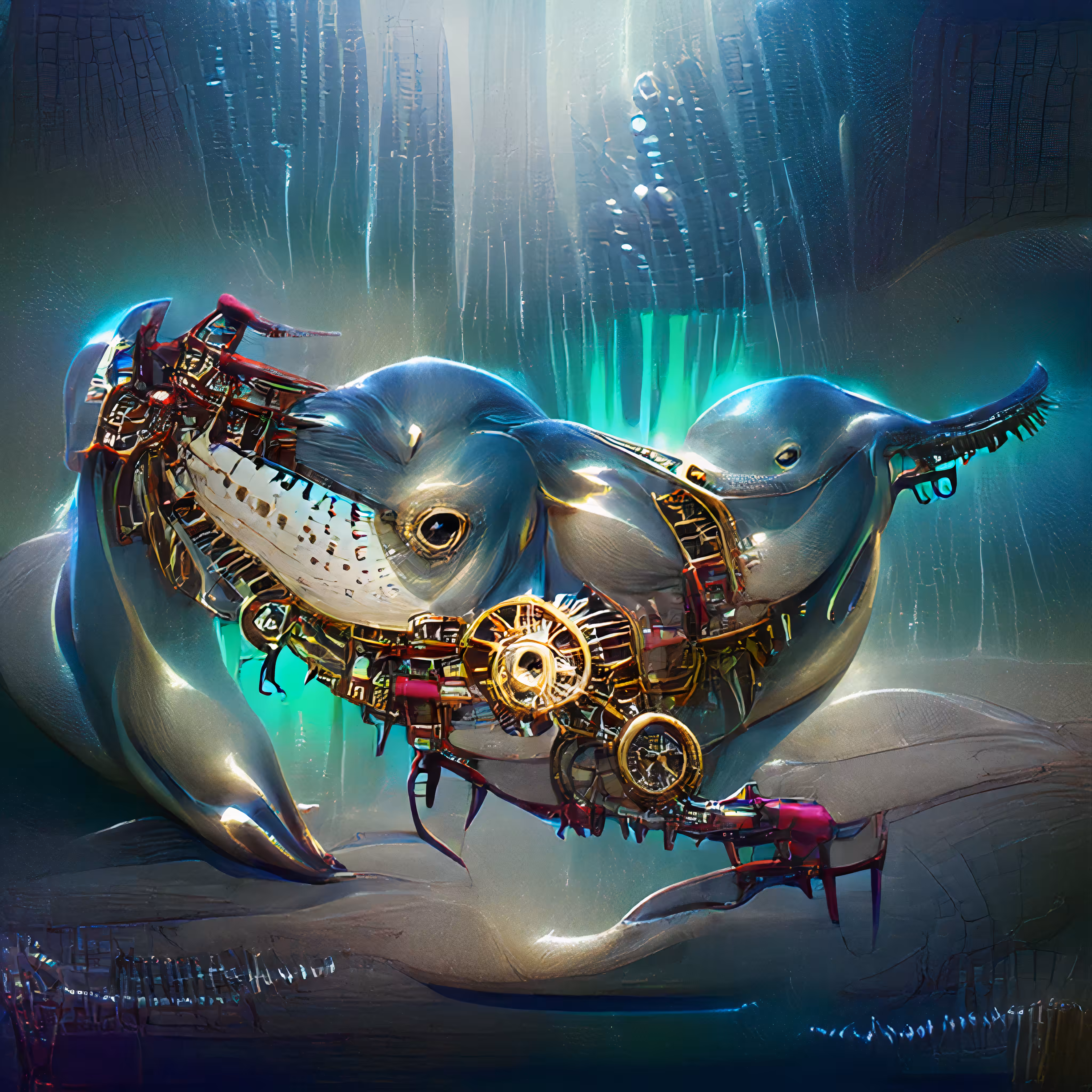Mechanical whale 
