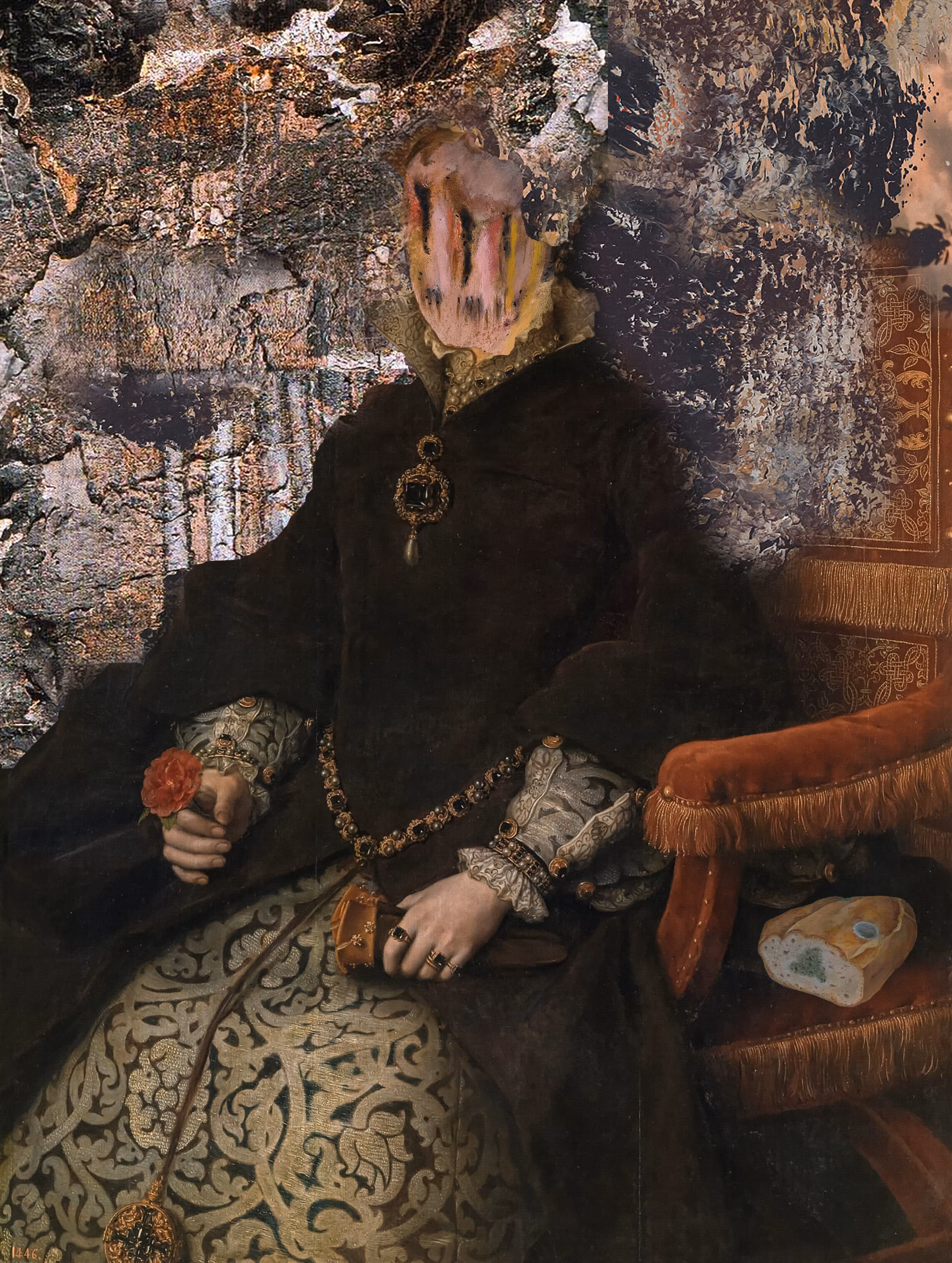 woman with a flower 