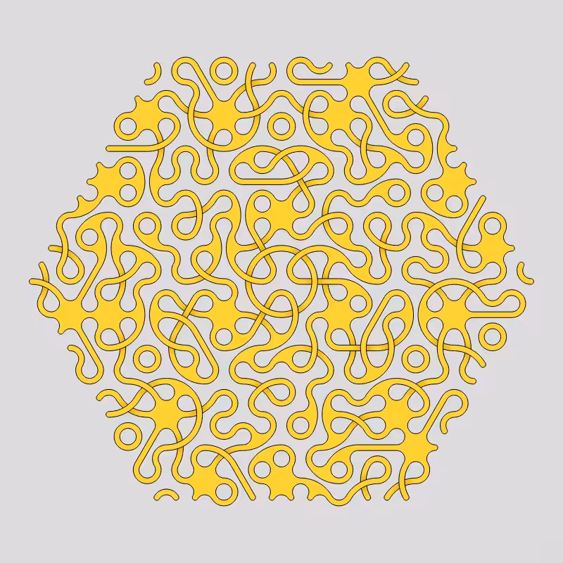 Truchet Threefold Symmetry #72