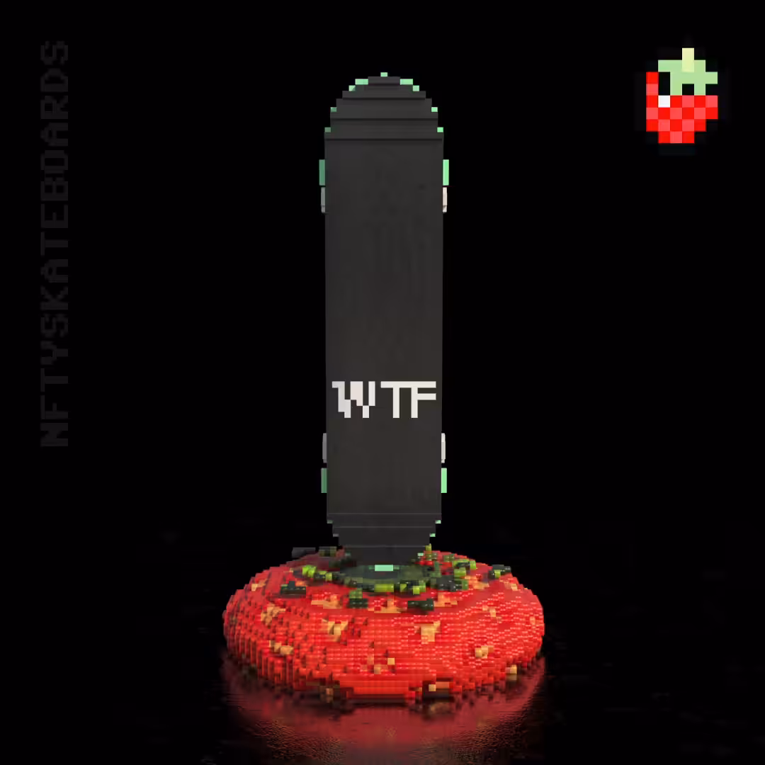 nftyskateboards NFT#047 - Strawberry "WTF"