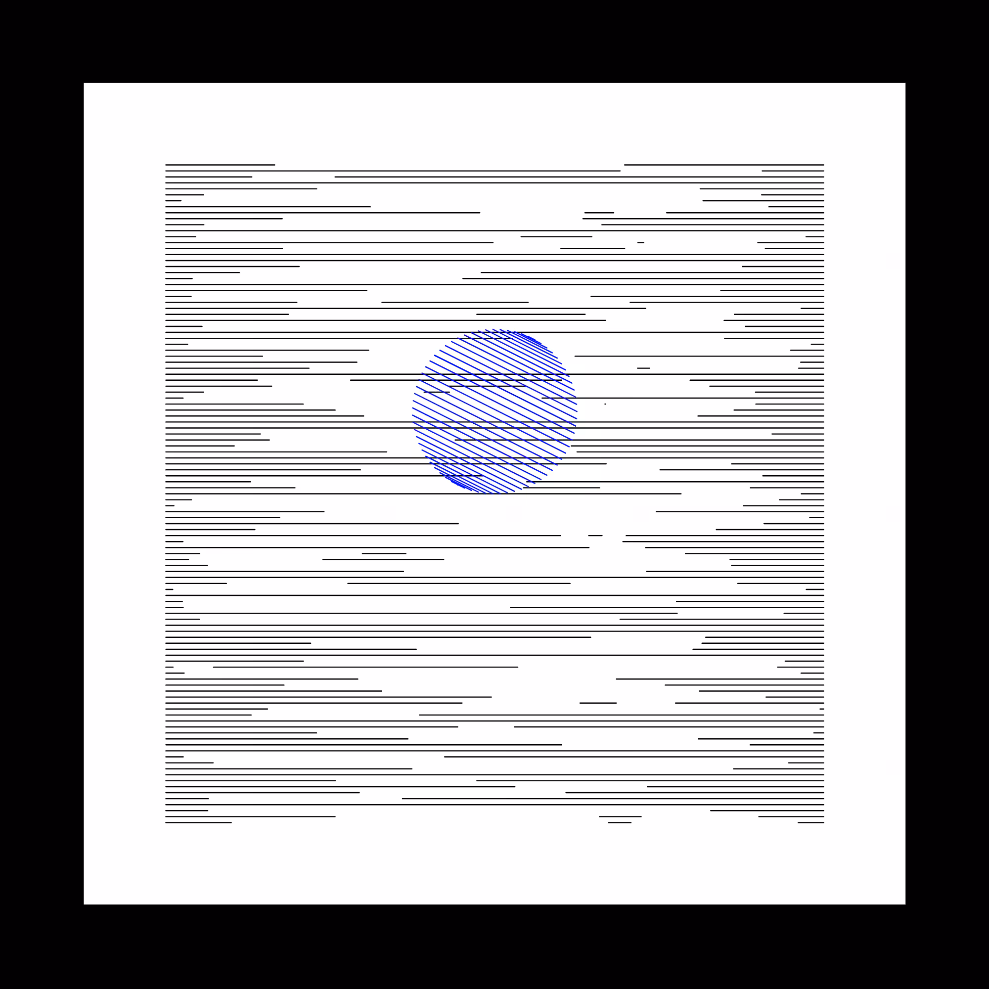 111 lignes horizontales et un rond #1