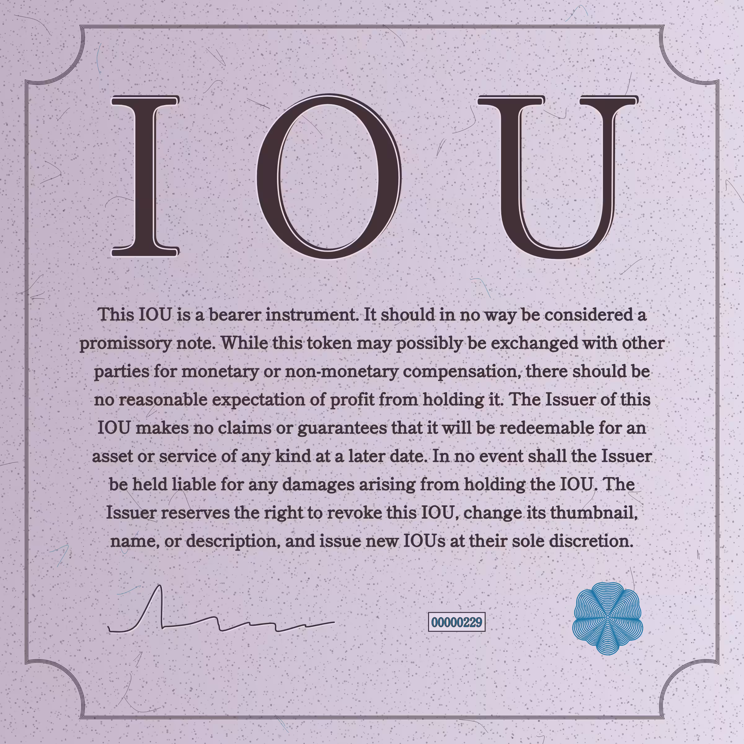 IOU #229
