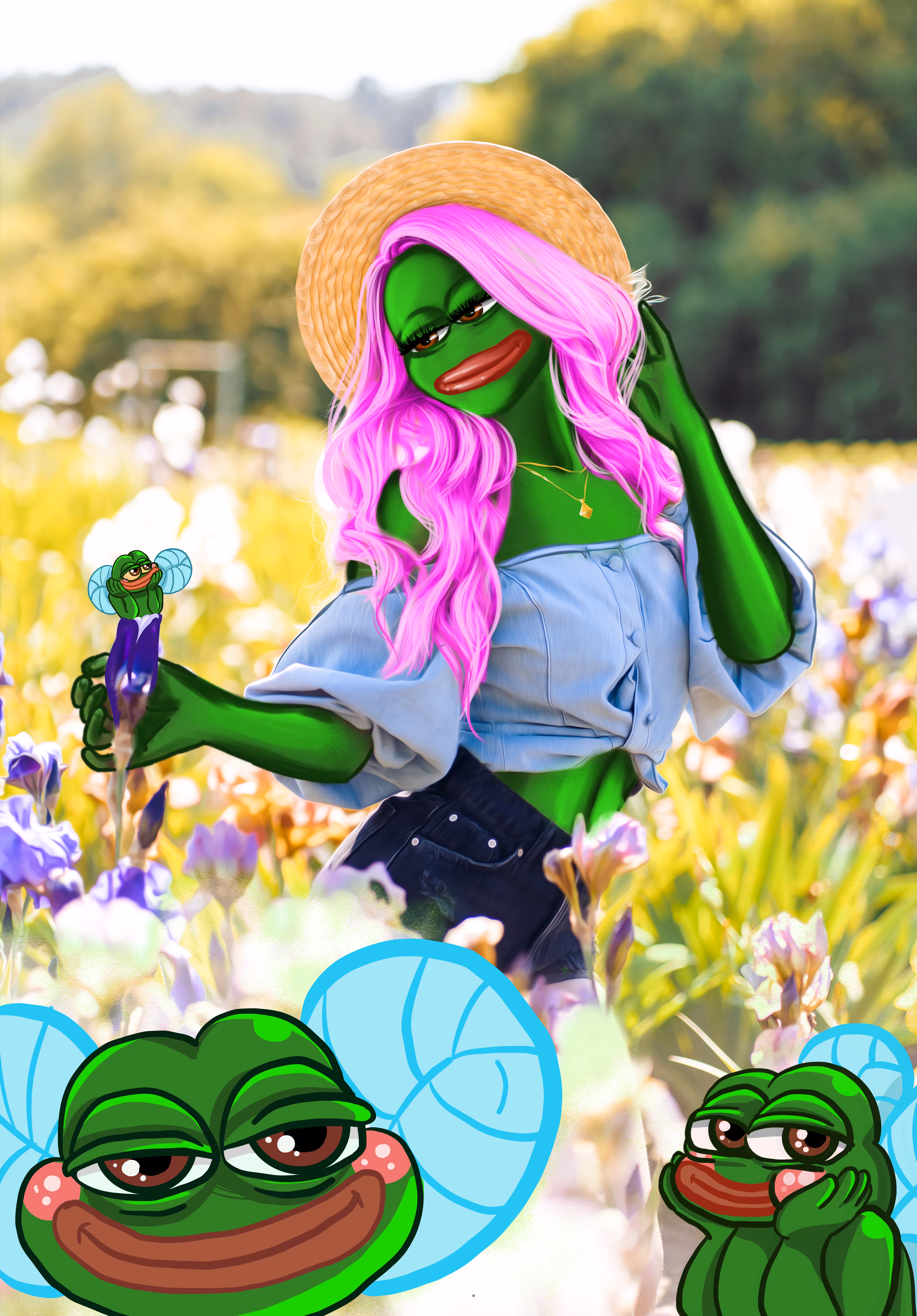 Pepe fairy garden